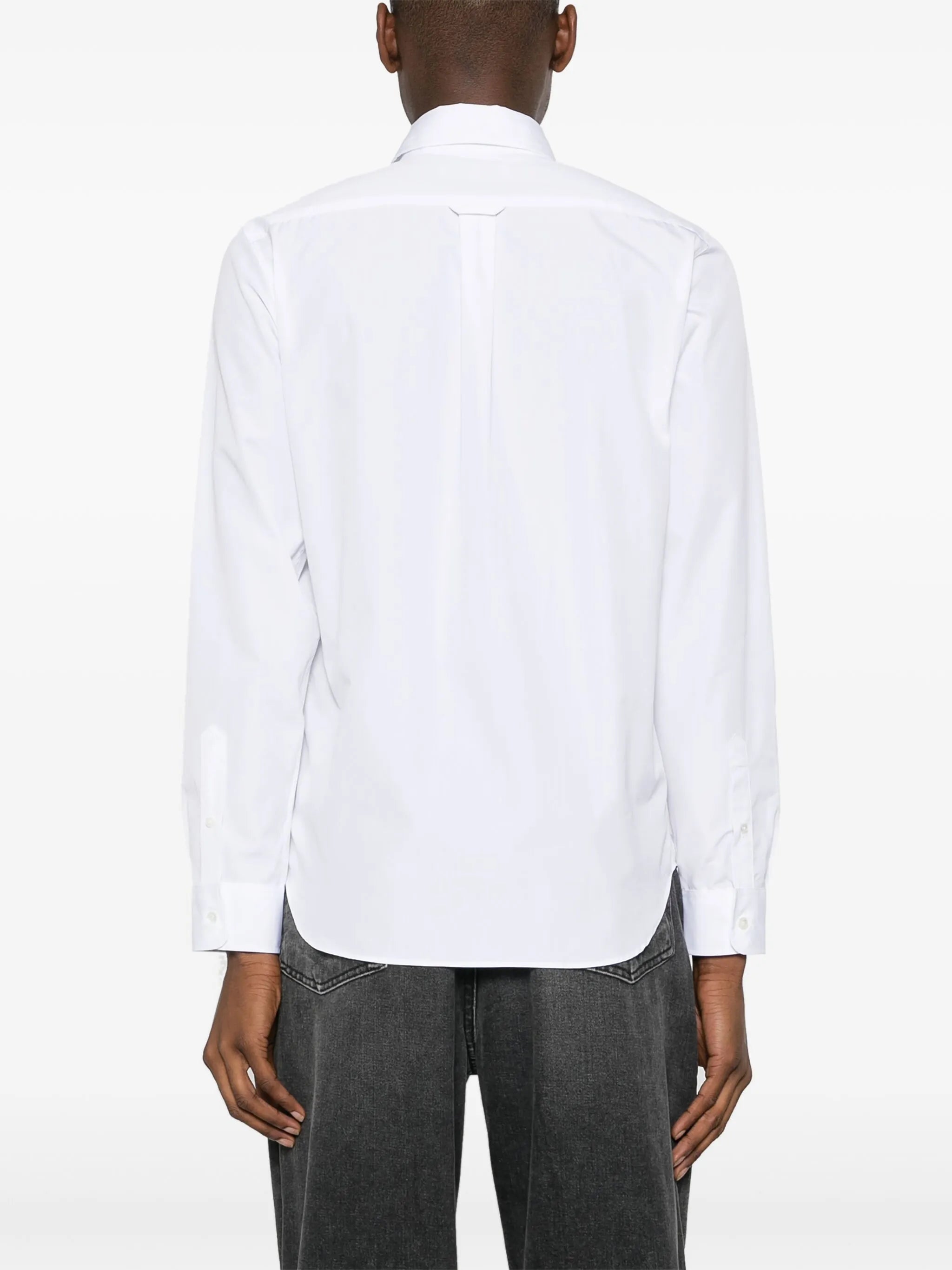 Fox-patch cotton shirt