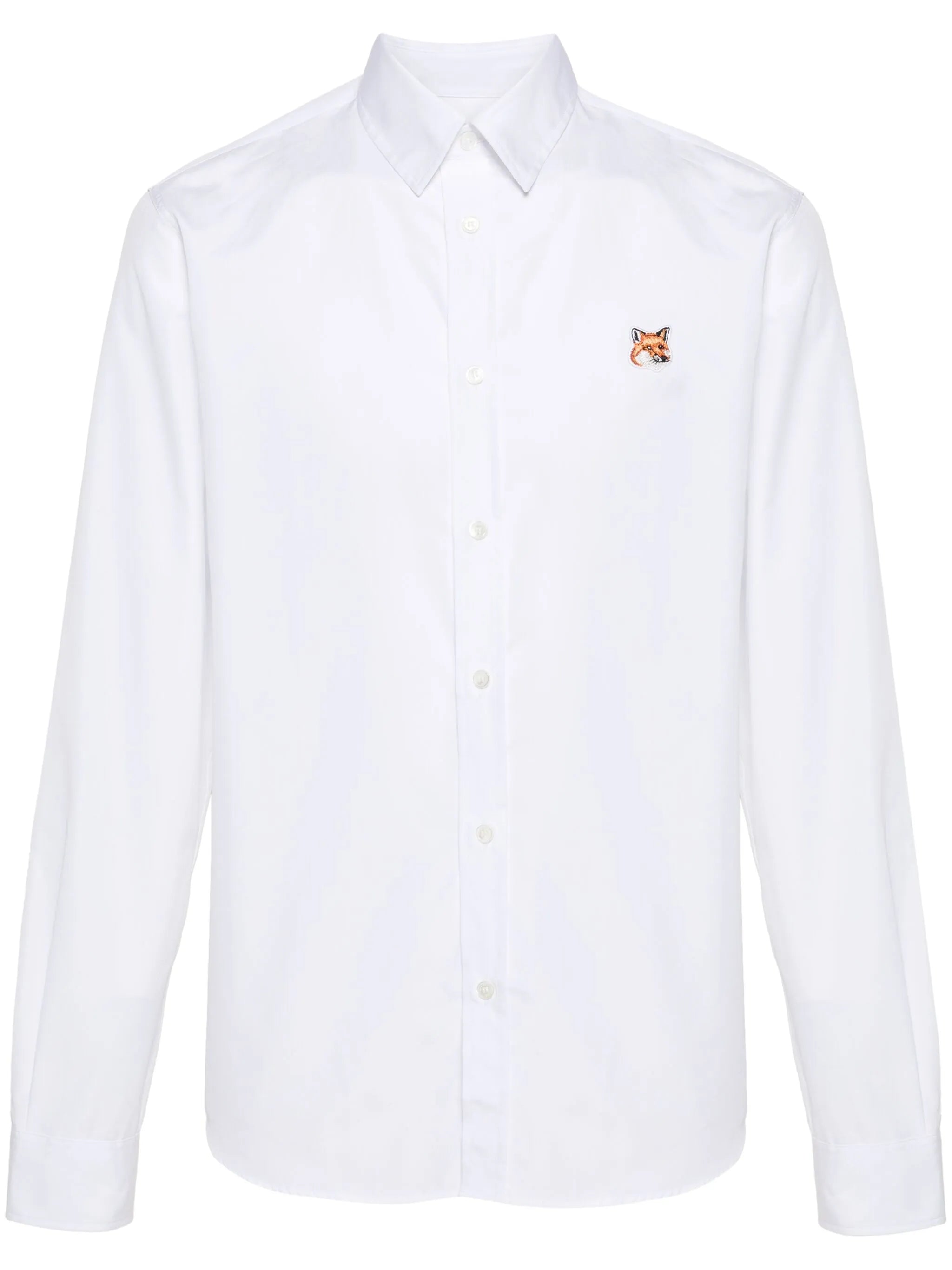 Fox-patch cotton shirt