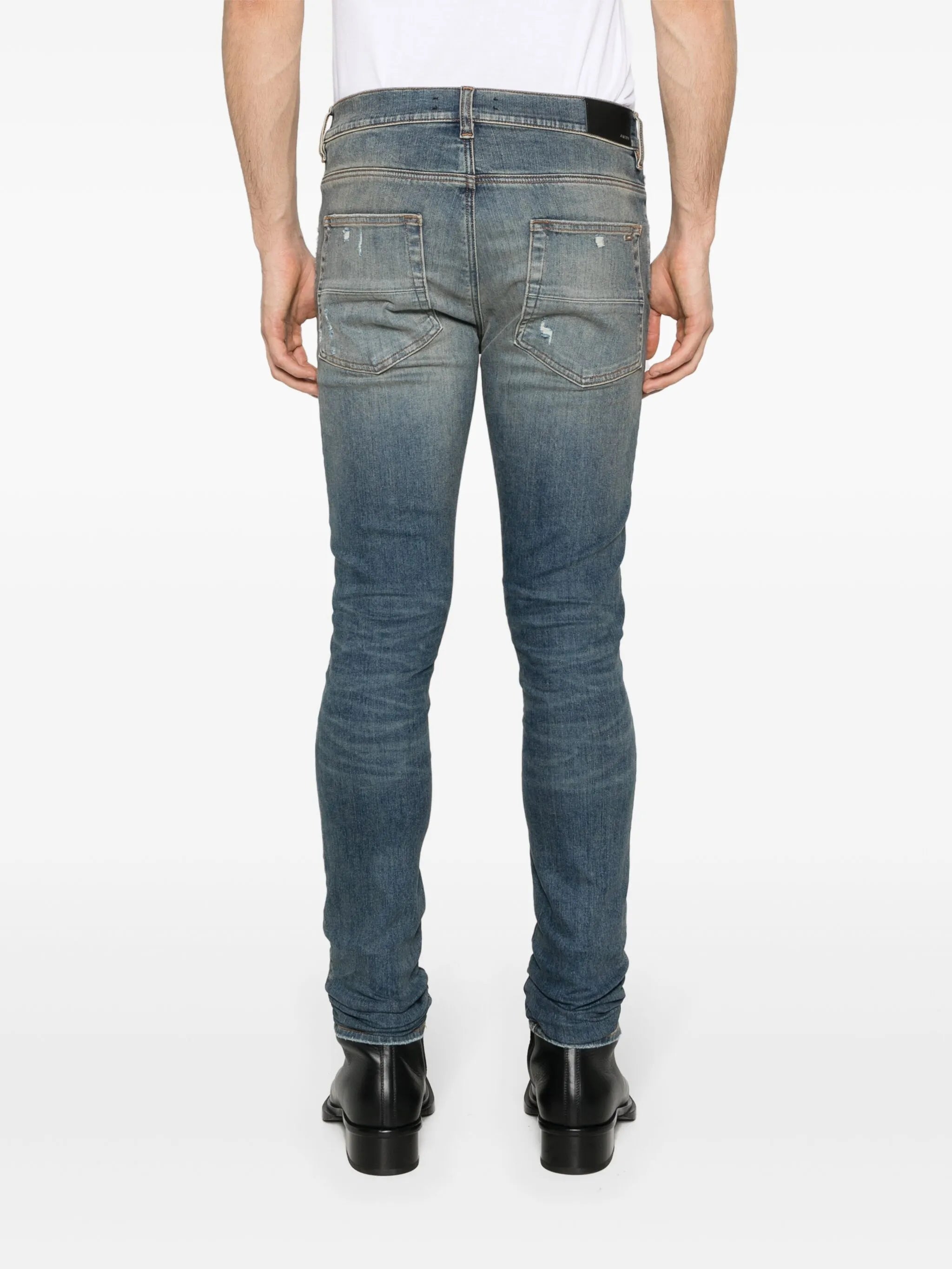 Fractured skinny jeans