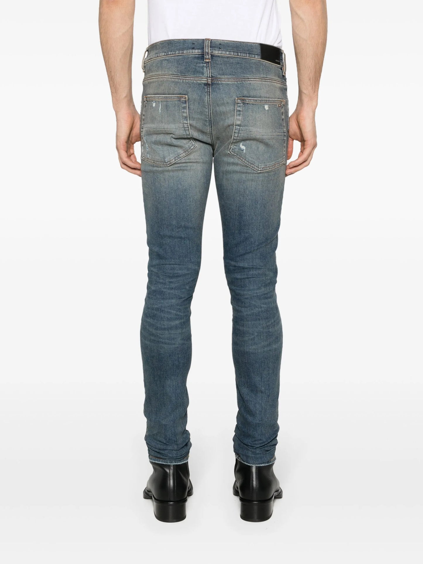 Fractured skinny jeans