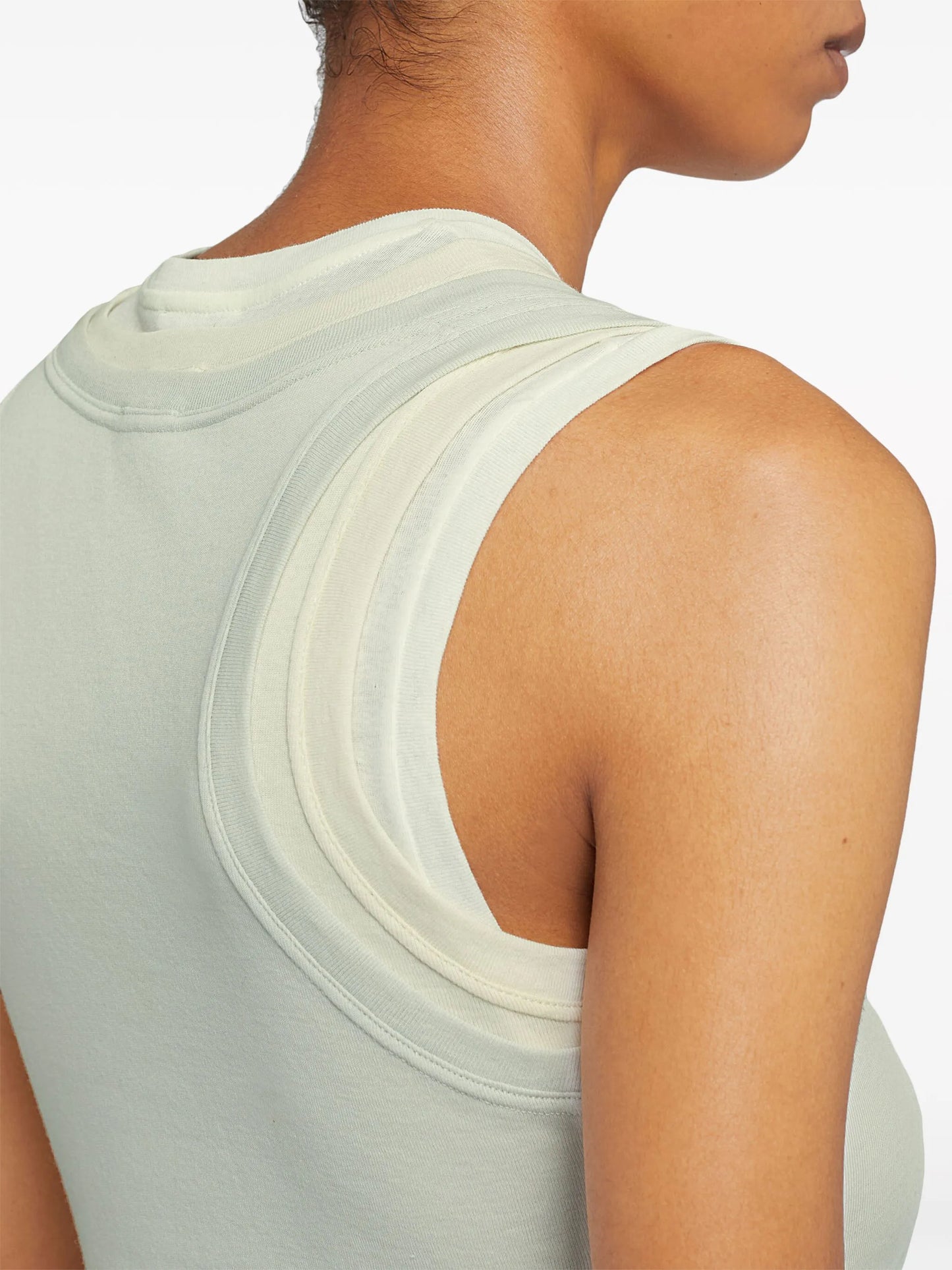 layered cotton tank top