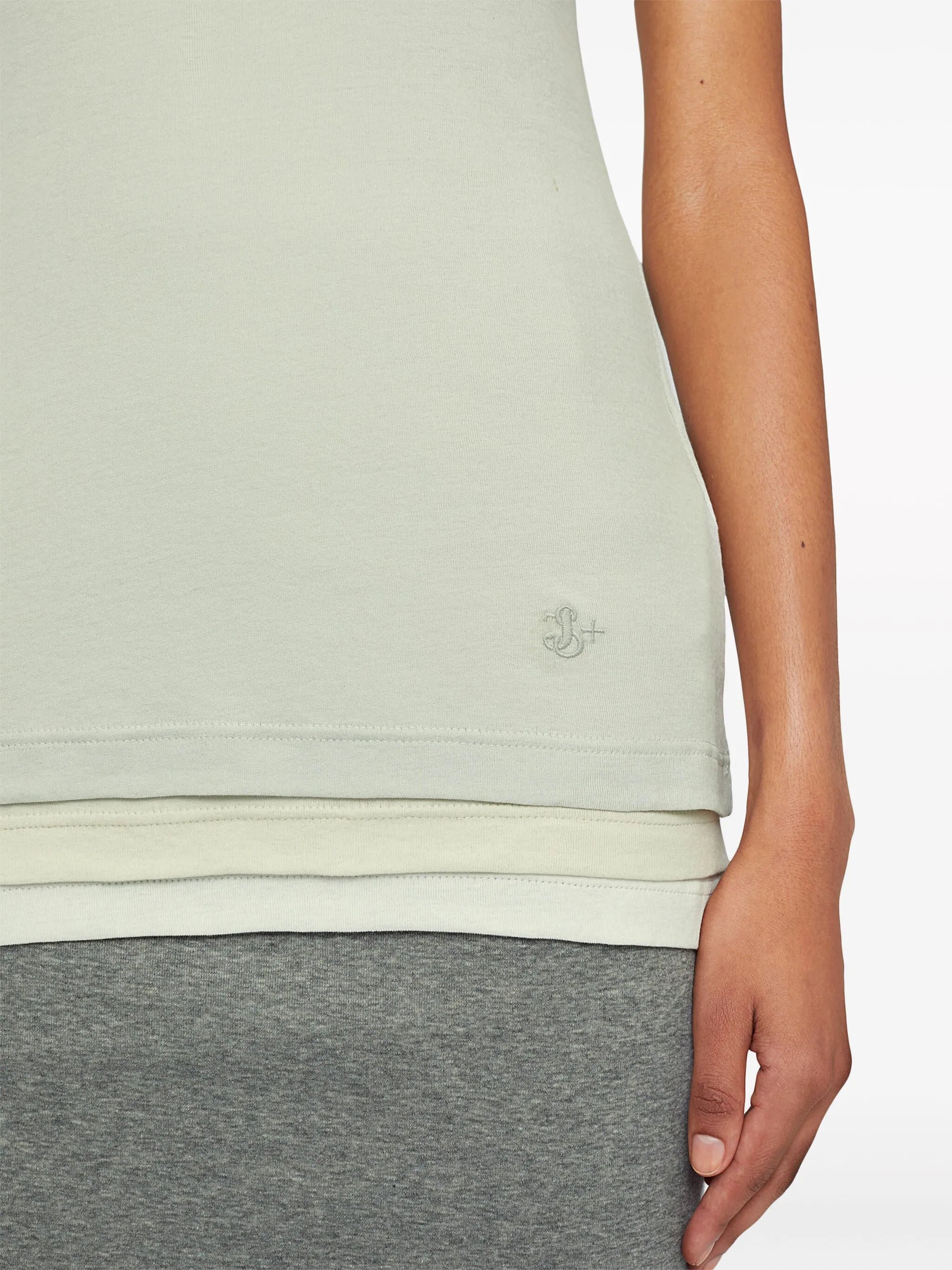 layered cotton tank top