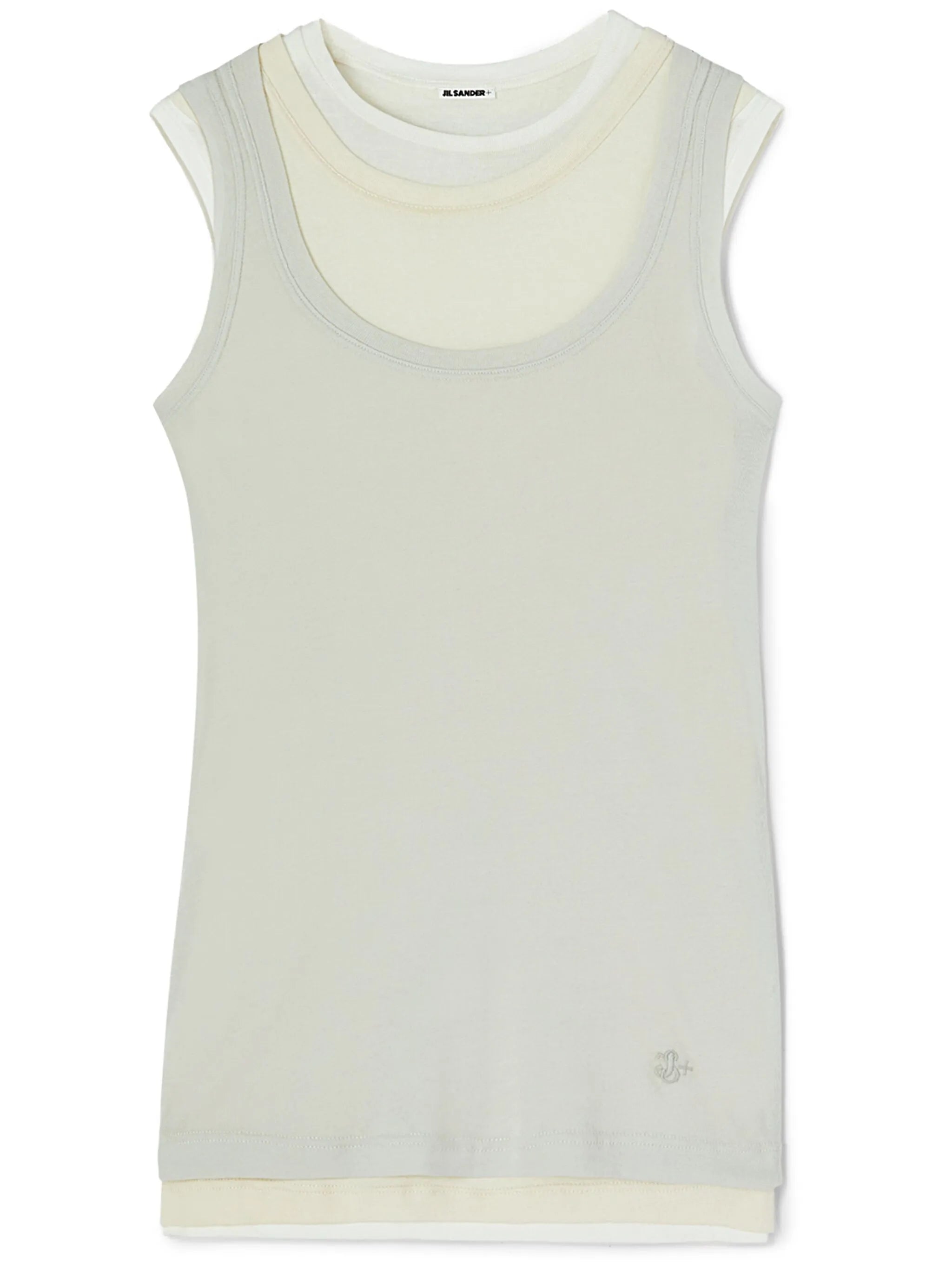 layered cotton tank top