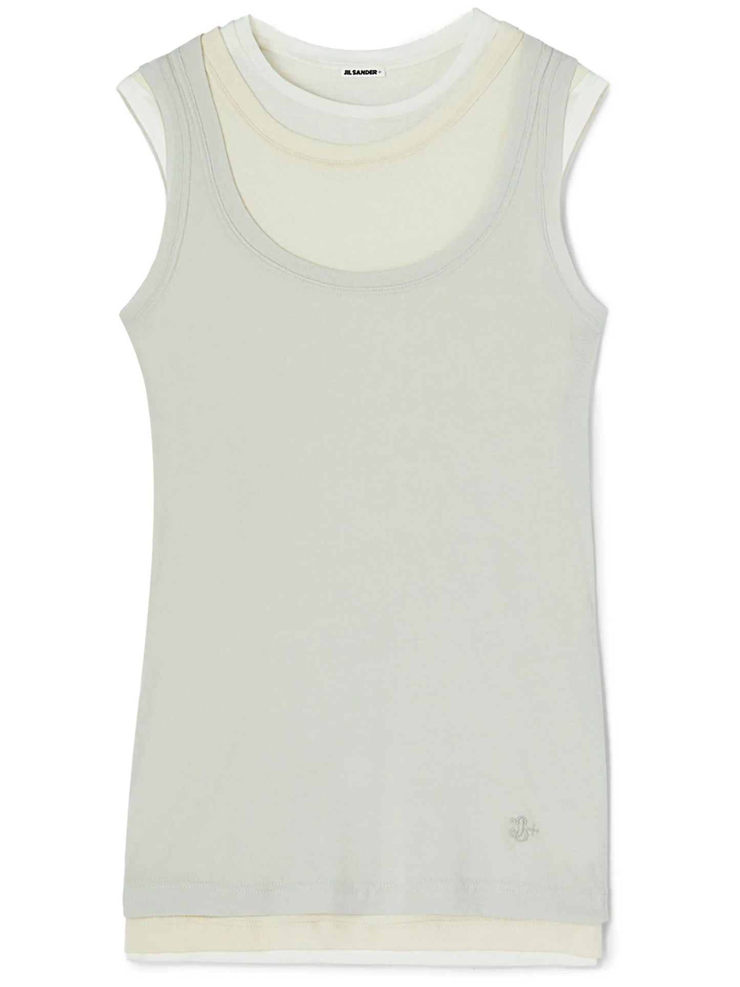 layered cotton tank top