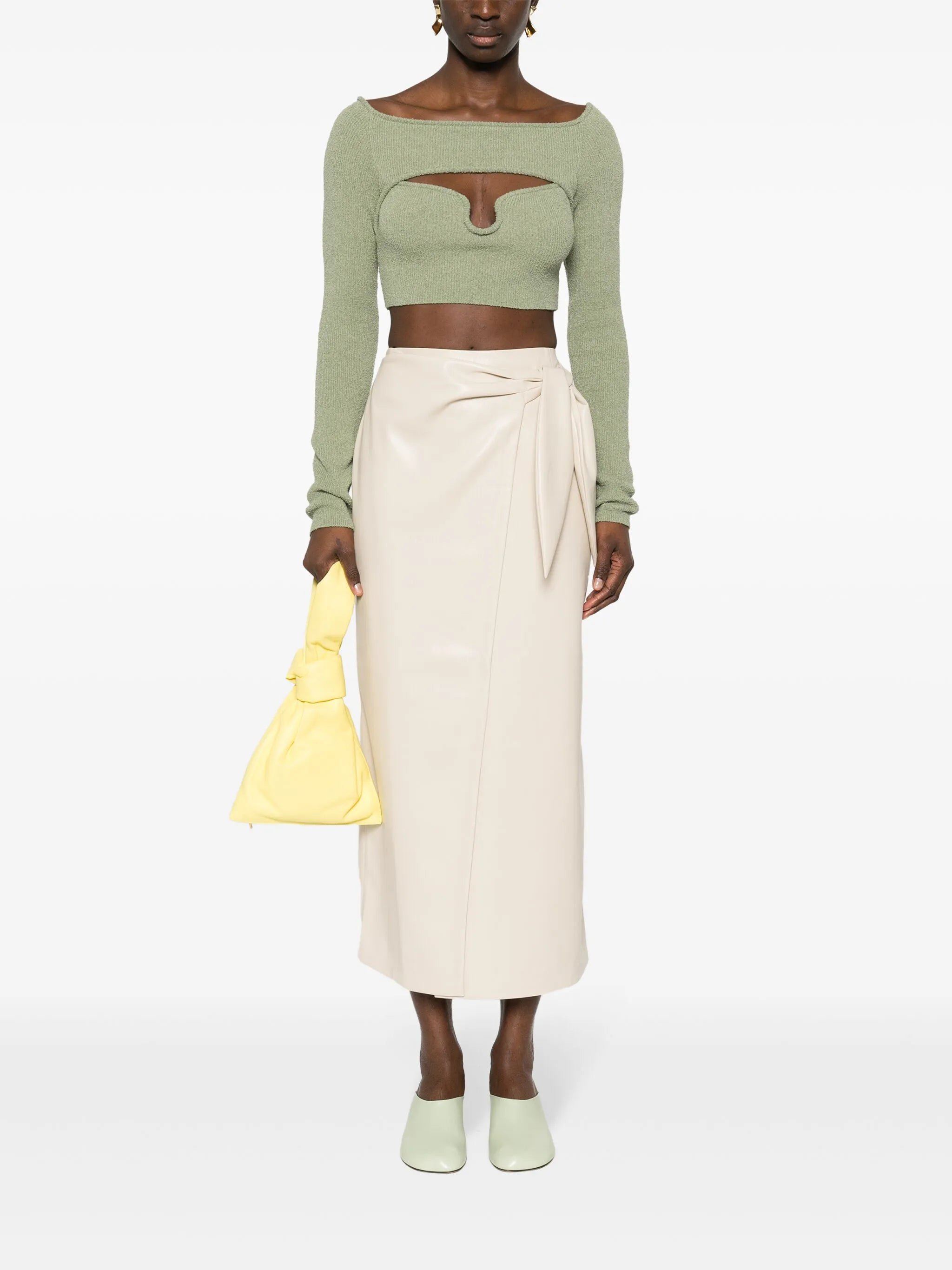 Amas tied midi skirt