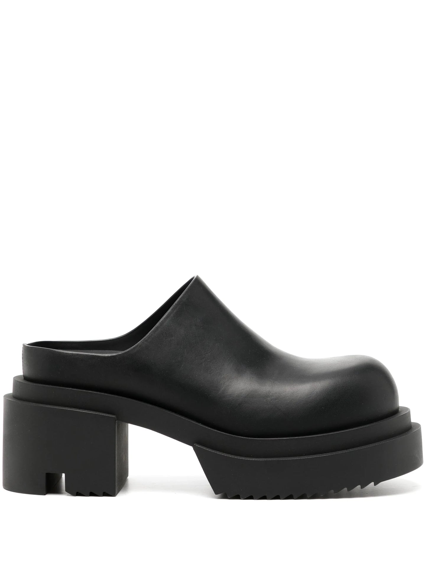75mm leather mules