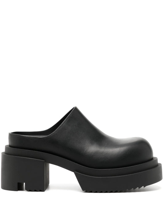 75mm leather mules
