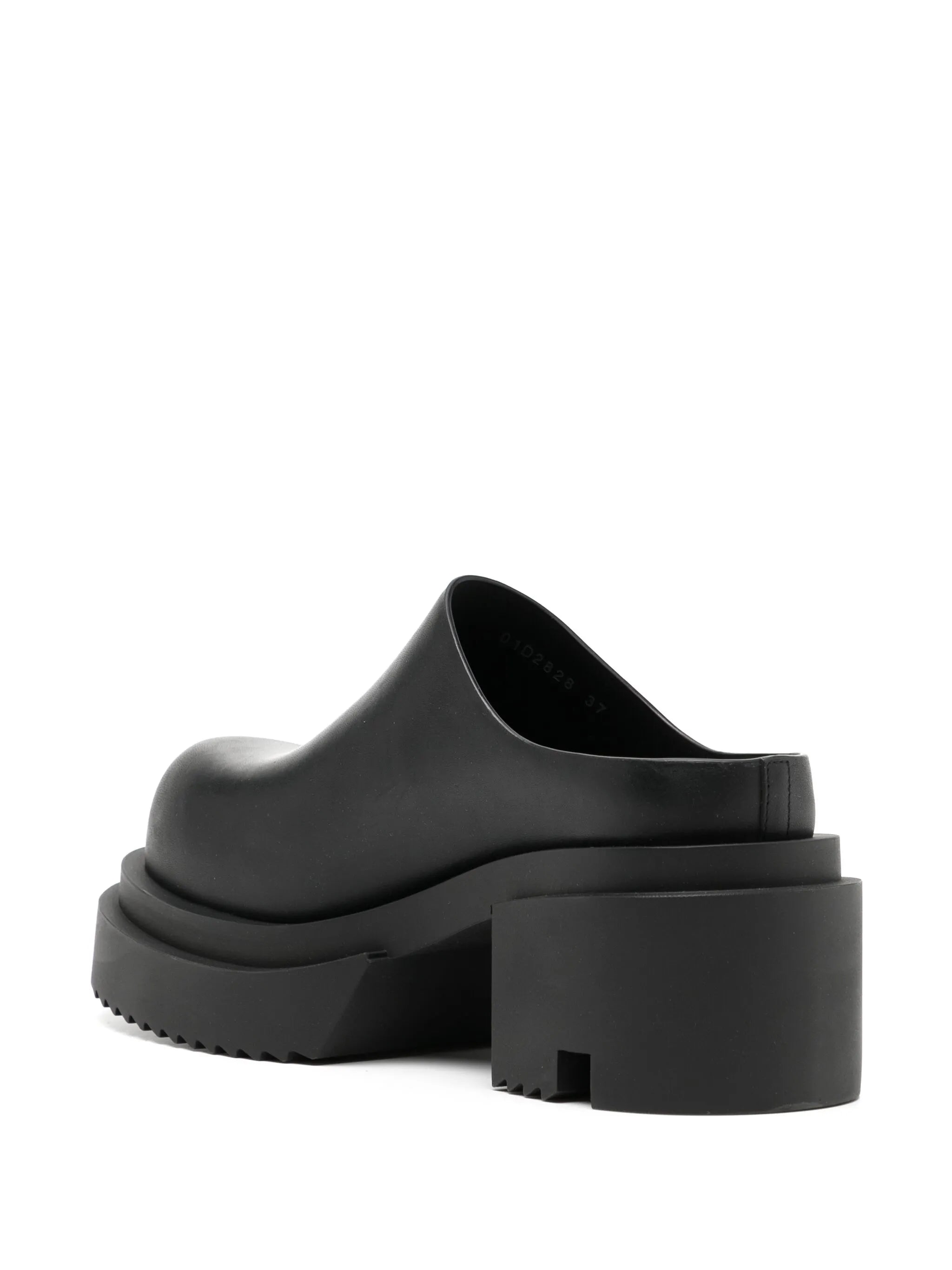 75mm leather mules