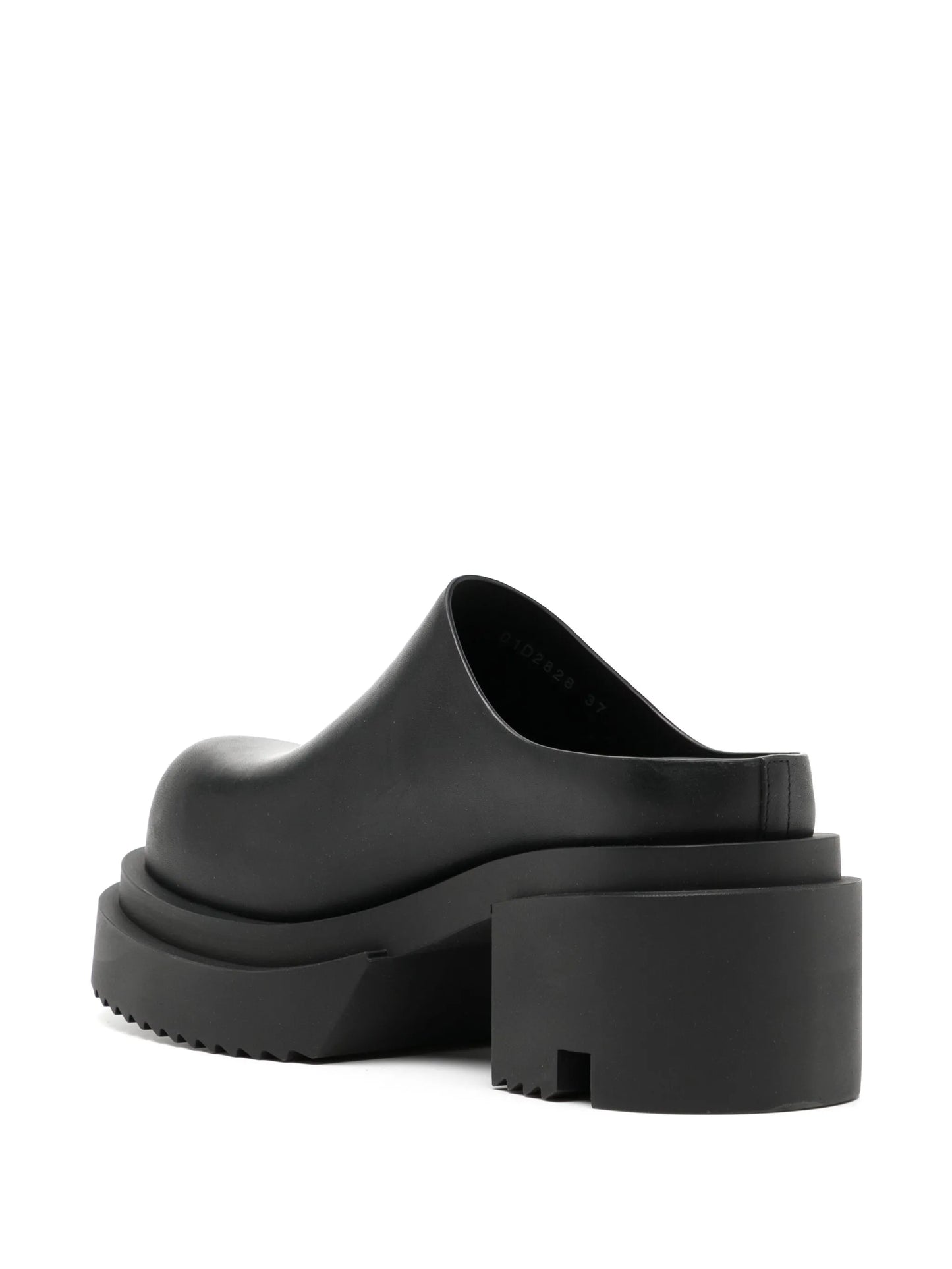 75mm leather mules