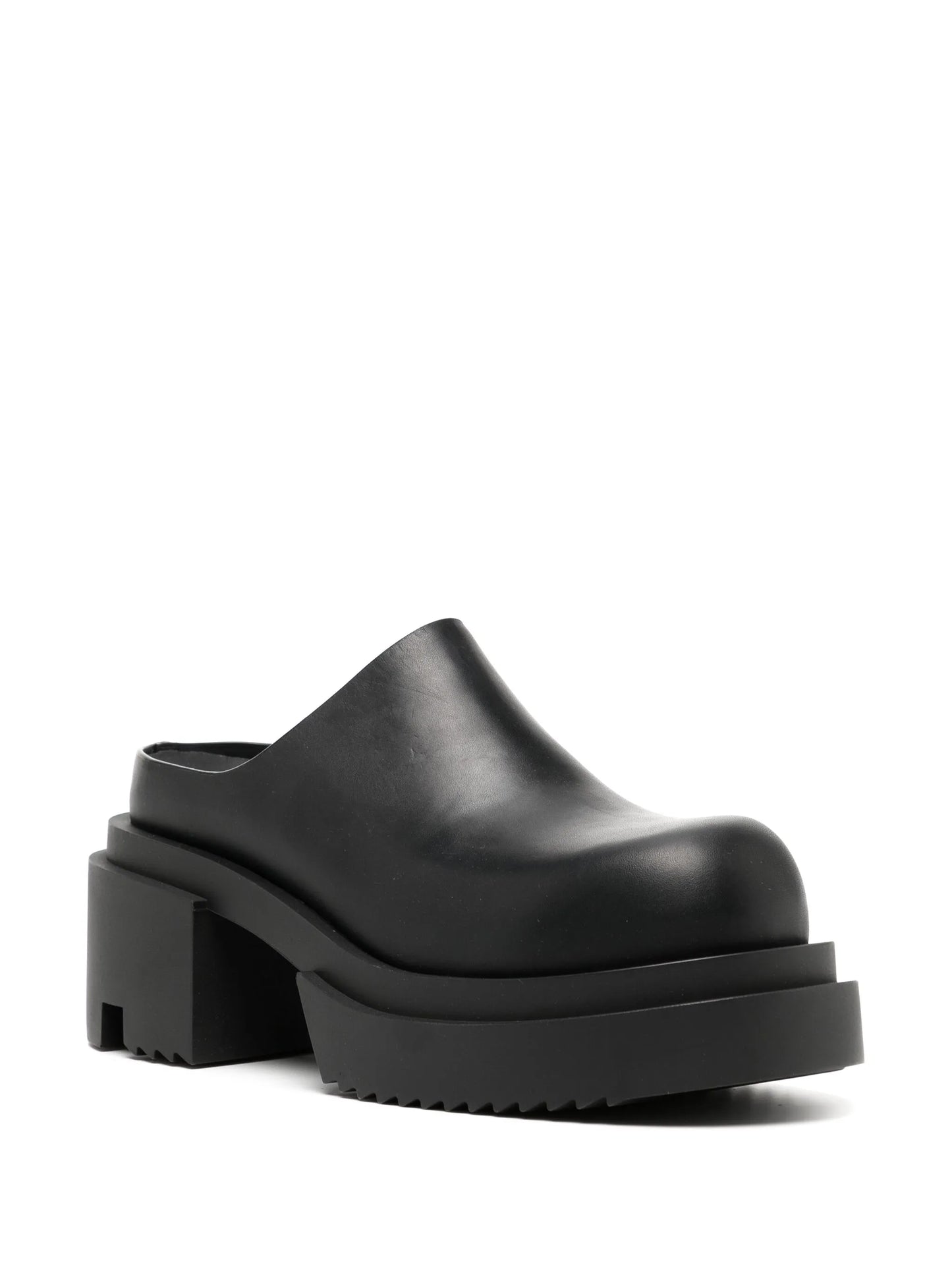 75mm leather mules