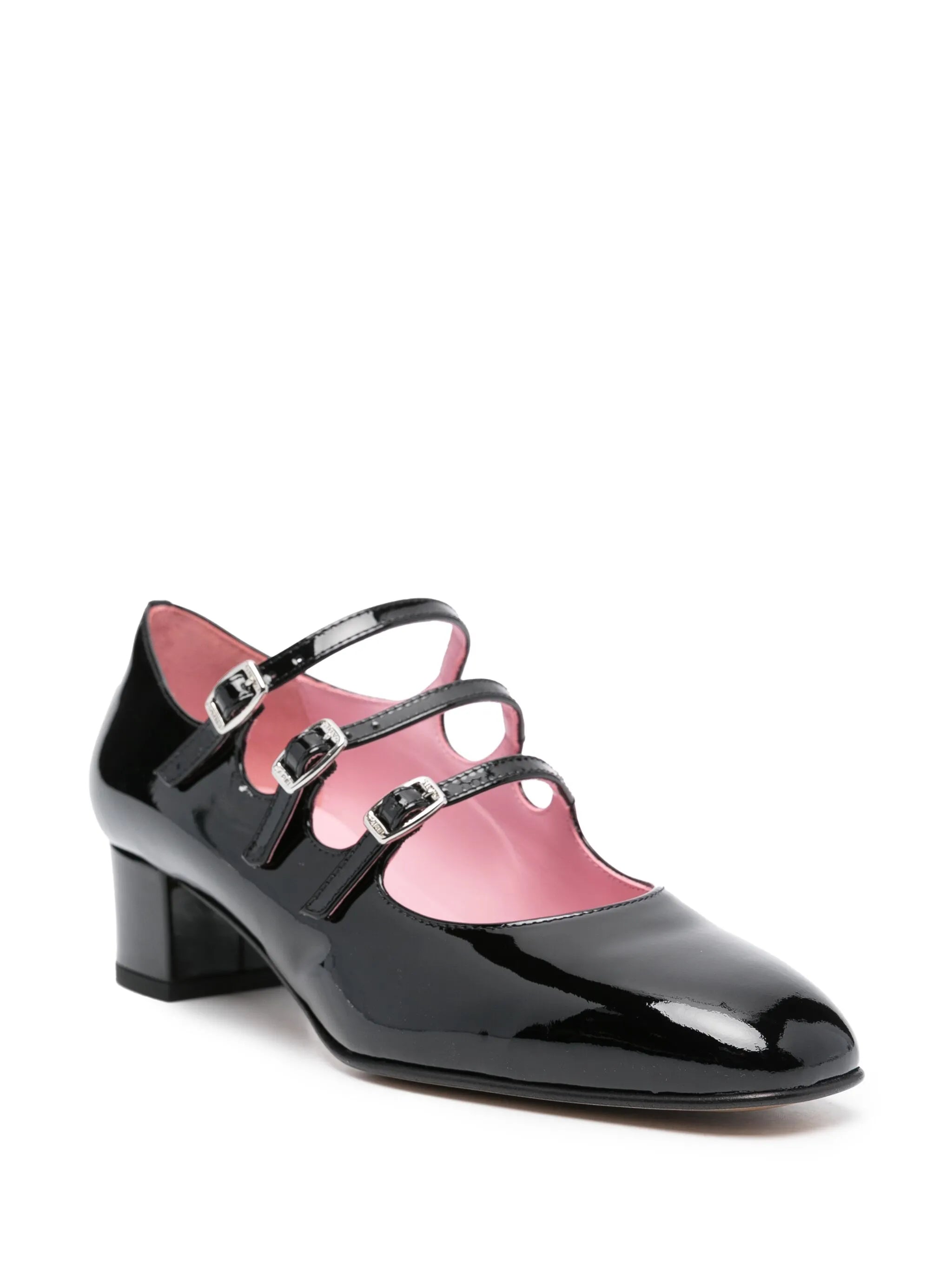 Kina 40mm patent-leather pumps