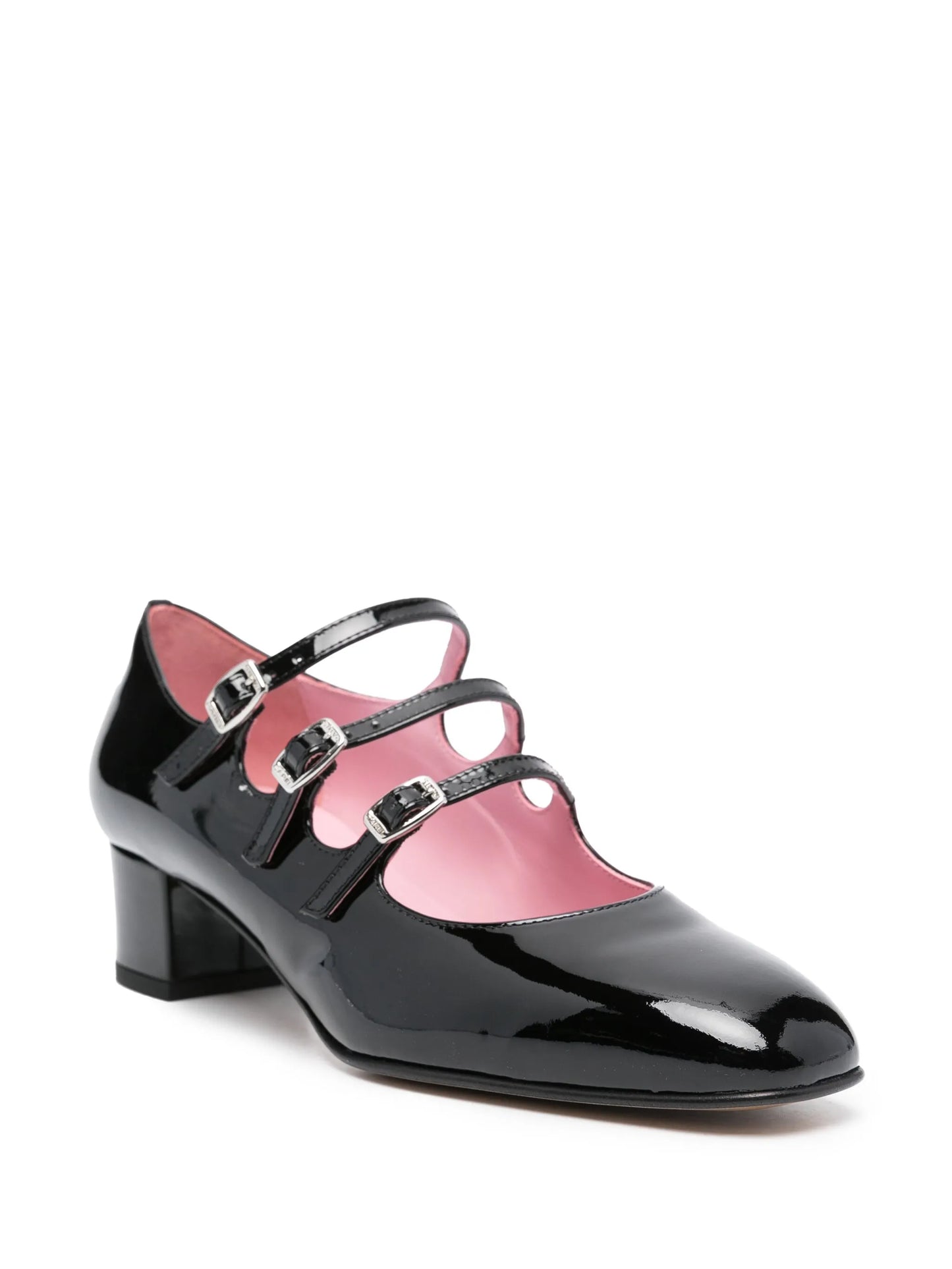 Kina 40mm patent-leather pumps