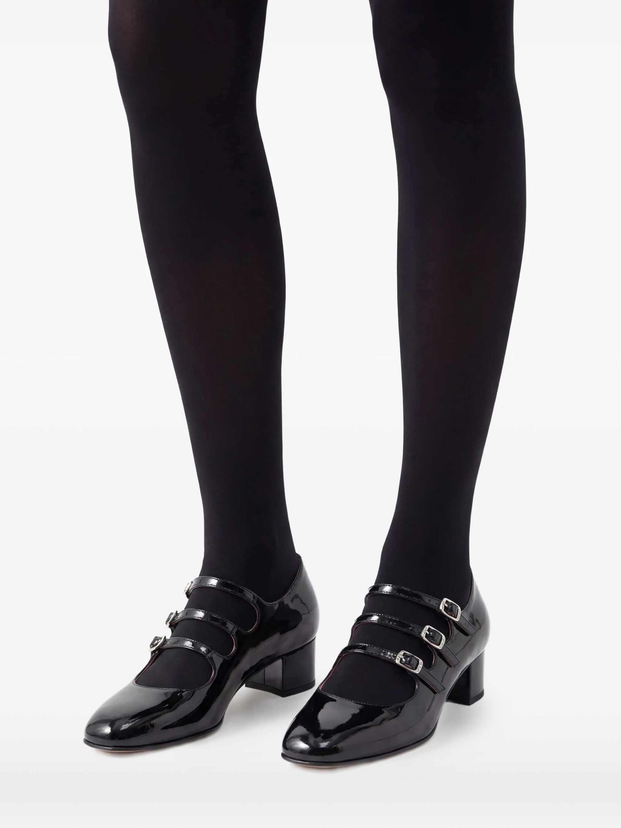 Kina 40mm patent-leather pumps