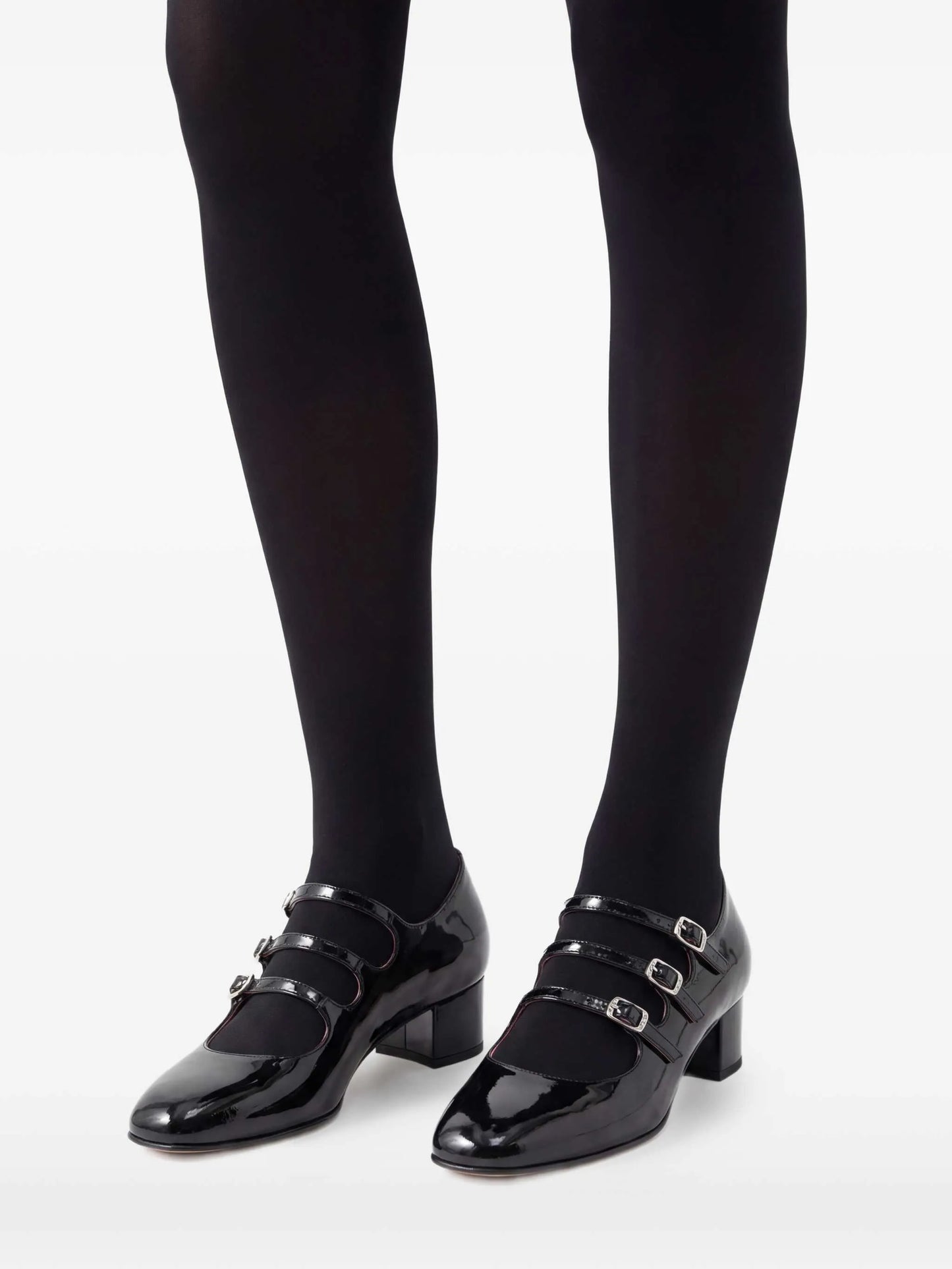 Kina 40mm patent-leather pumps