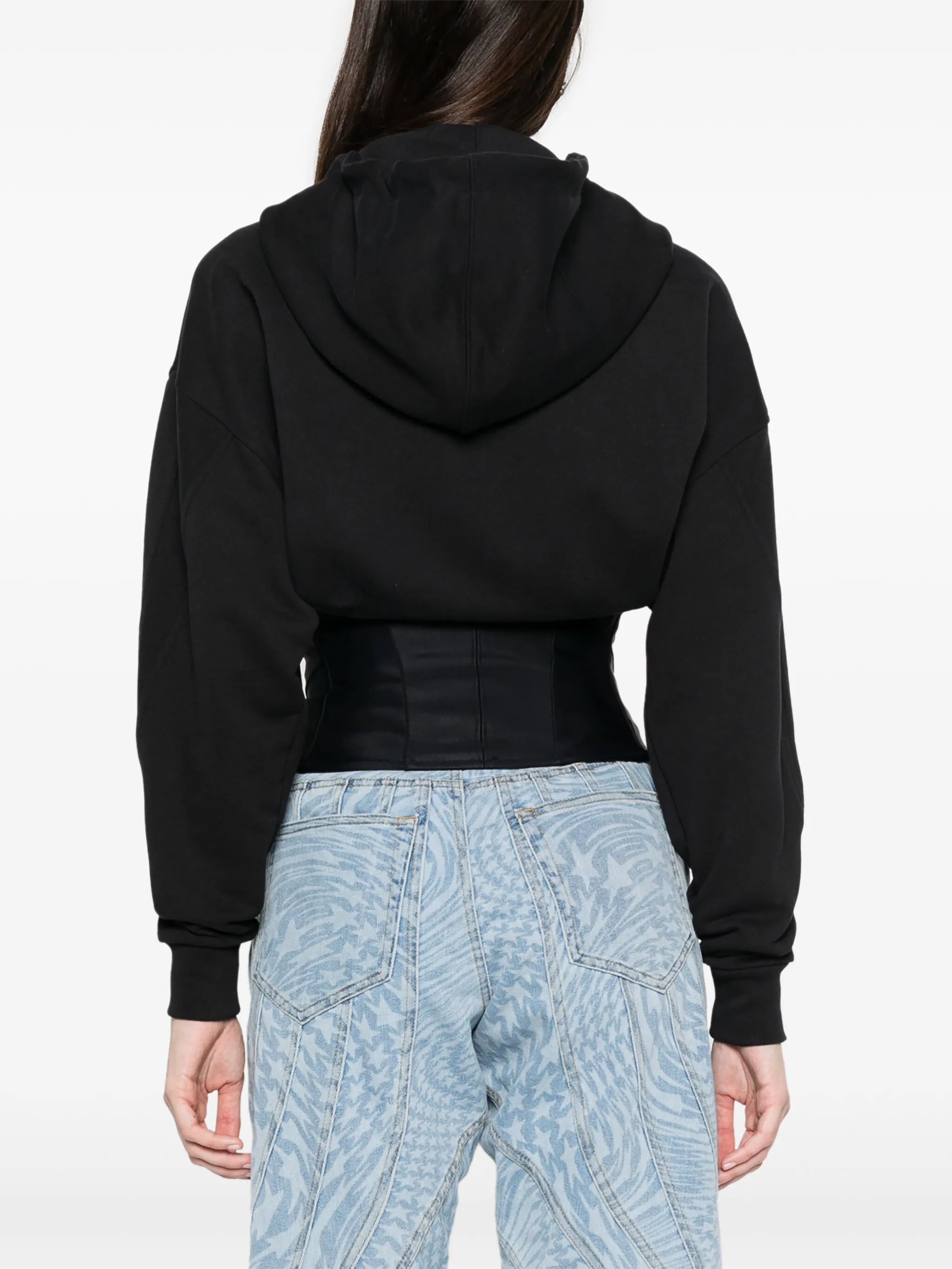 corset zipped hoodie
