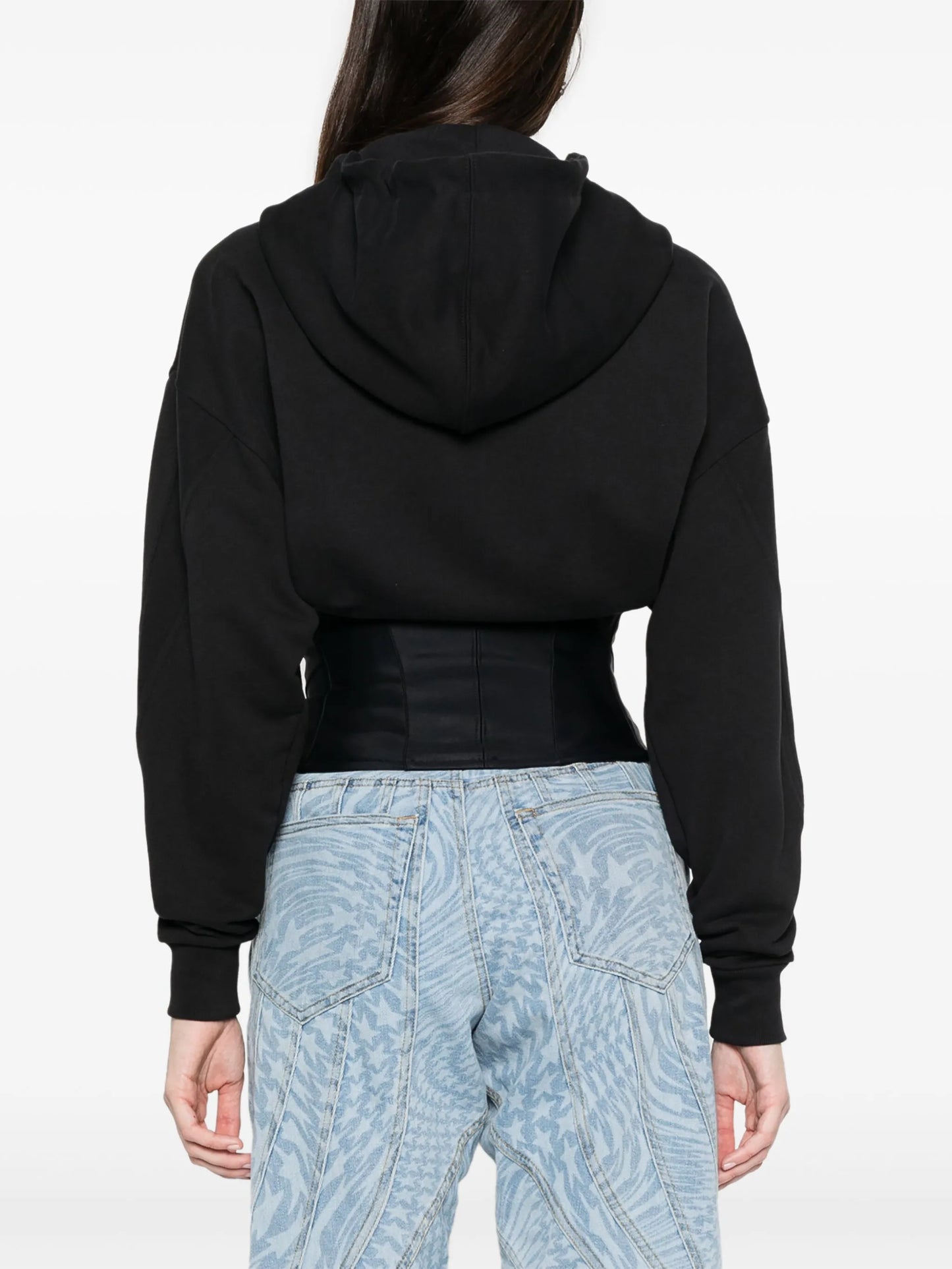 corset zipped hoodie