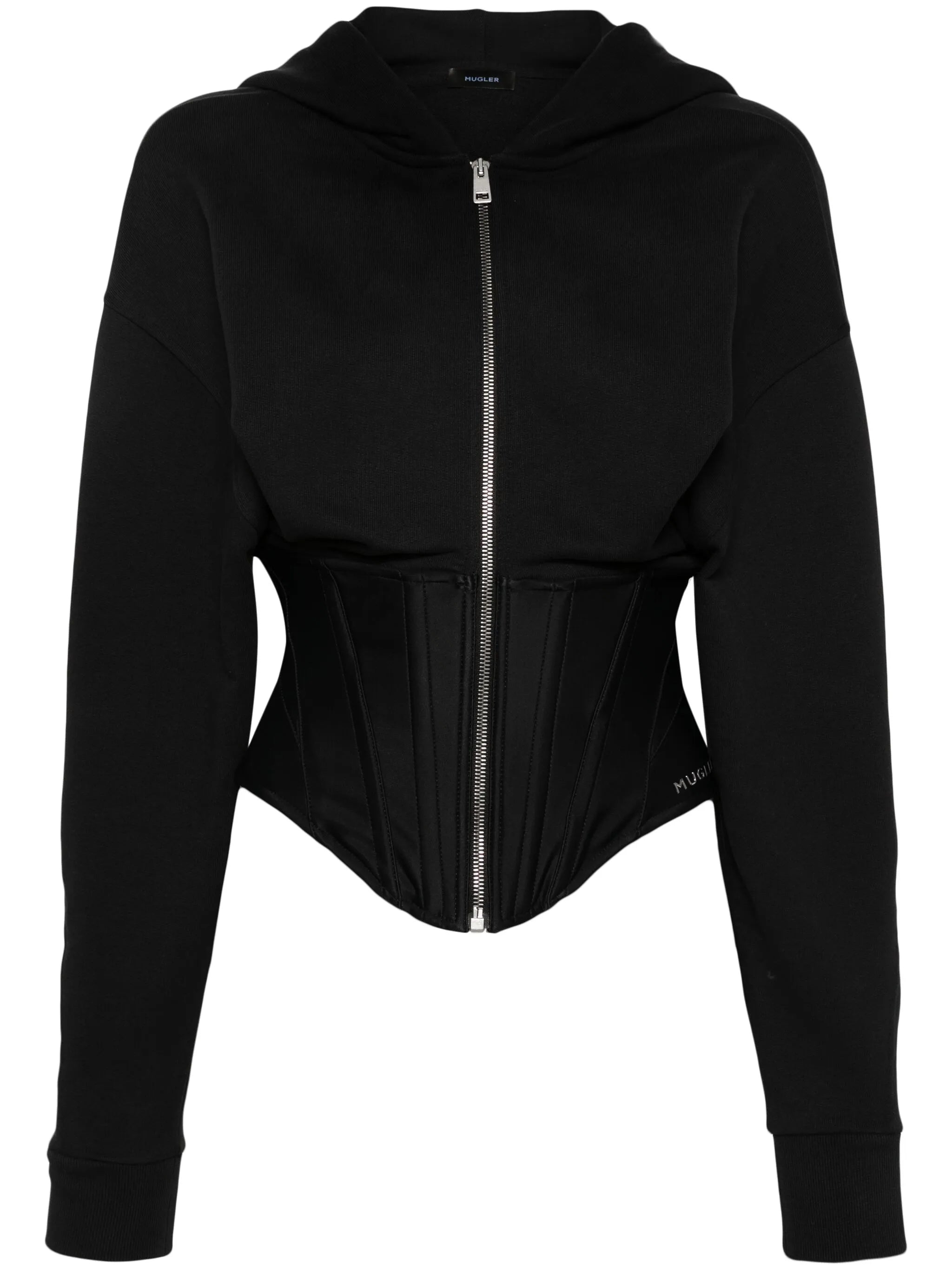 corset zipped hoodie