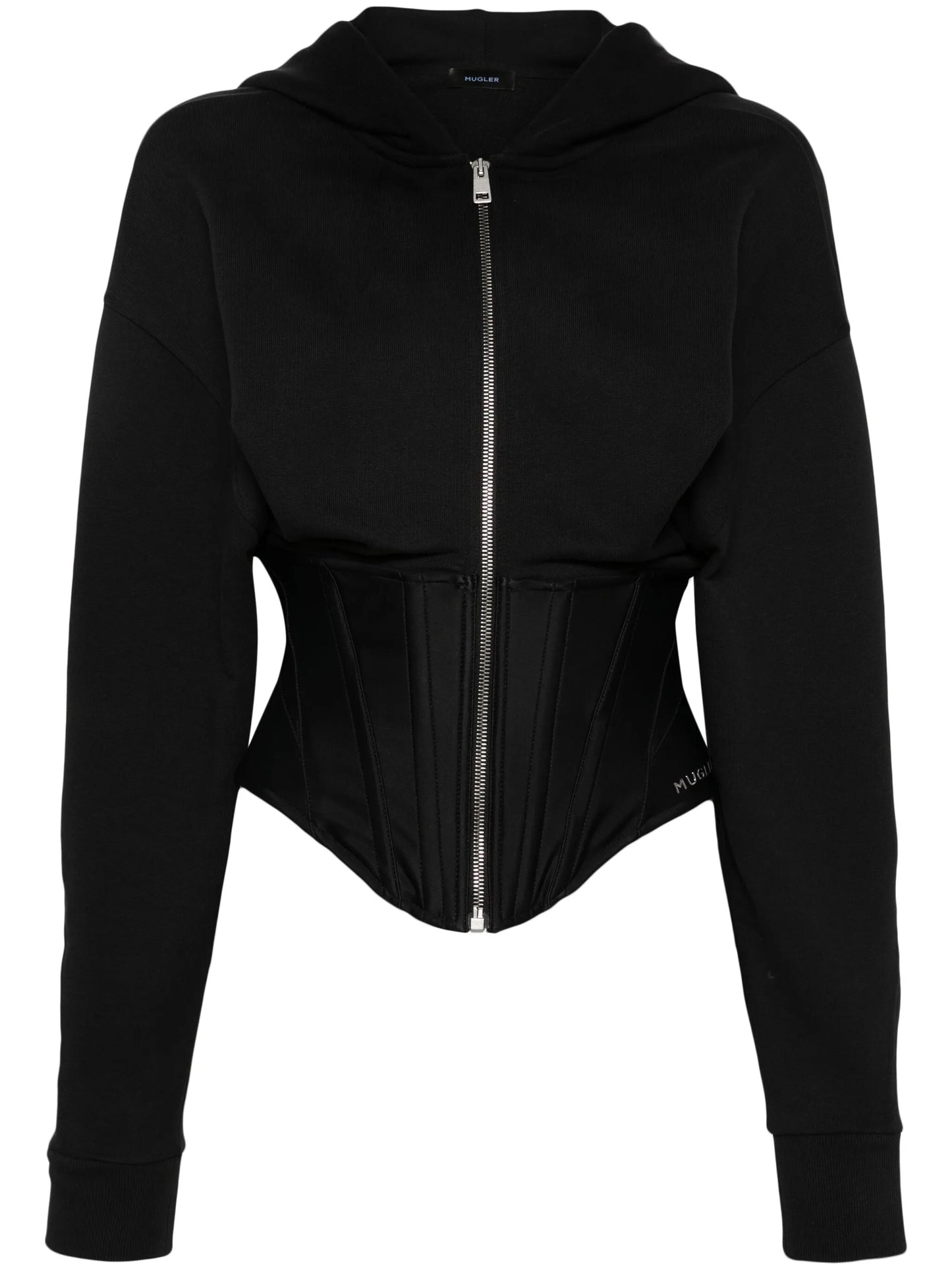 corset zipped hoodie