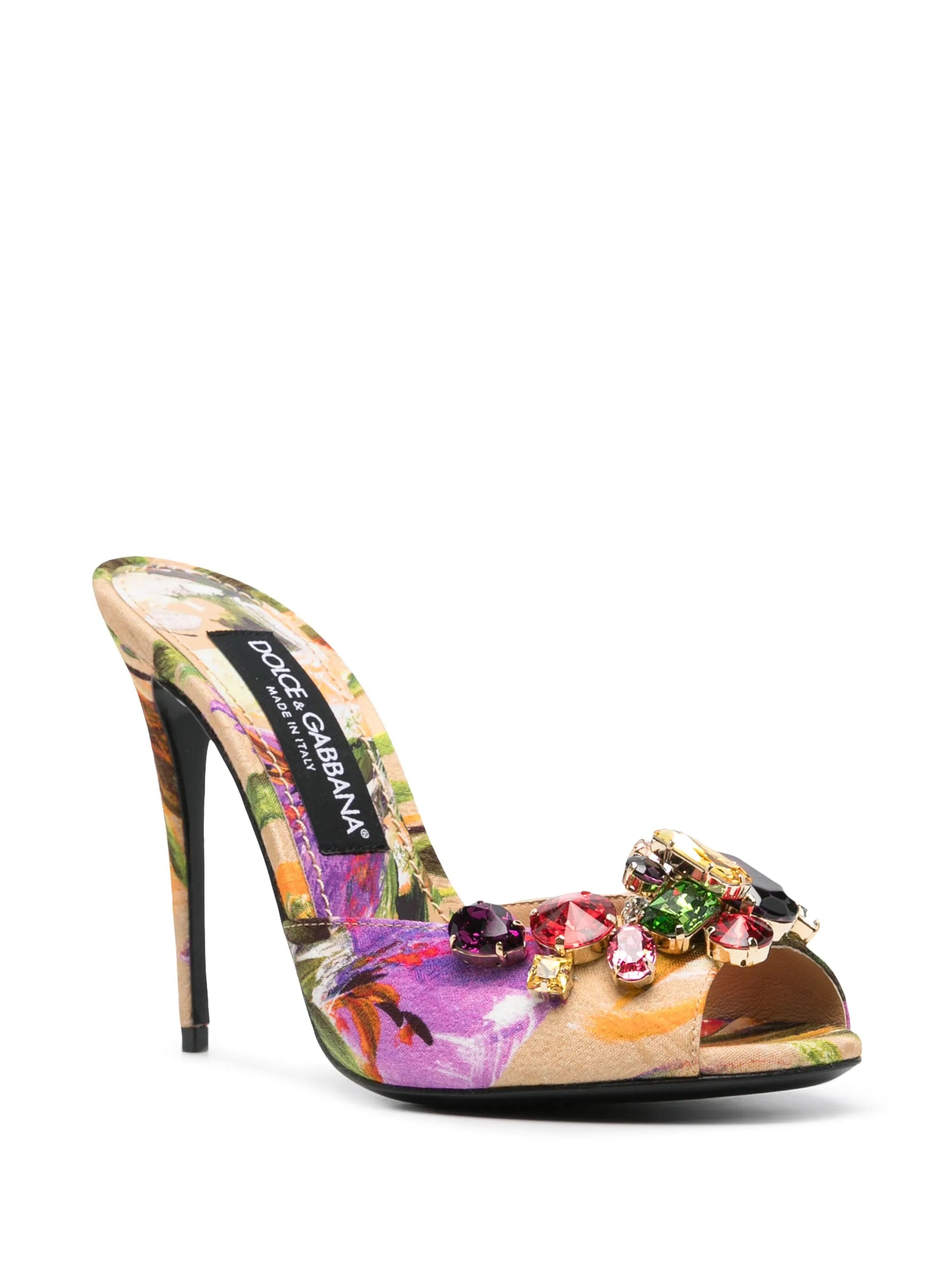 105mm Bloom-print sandals