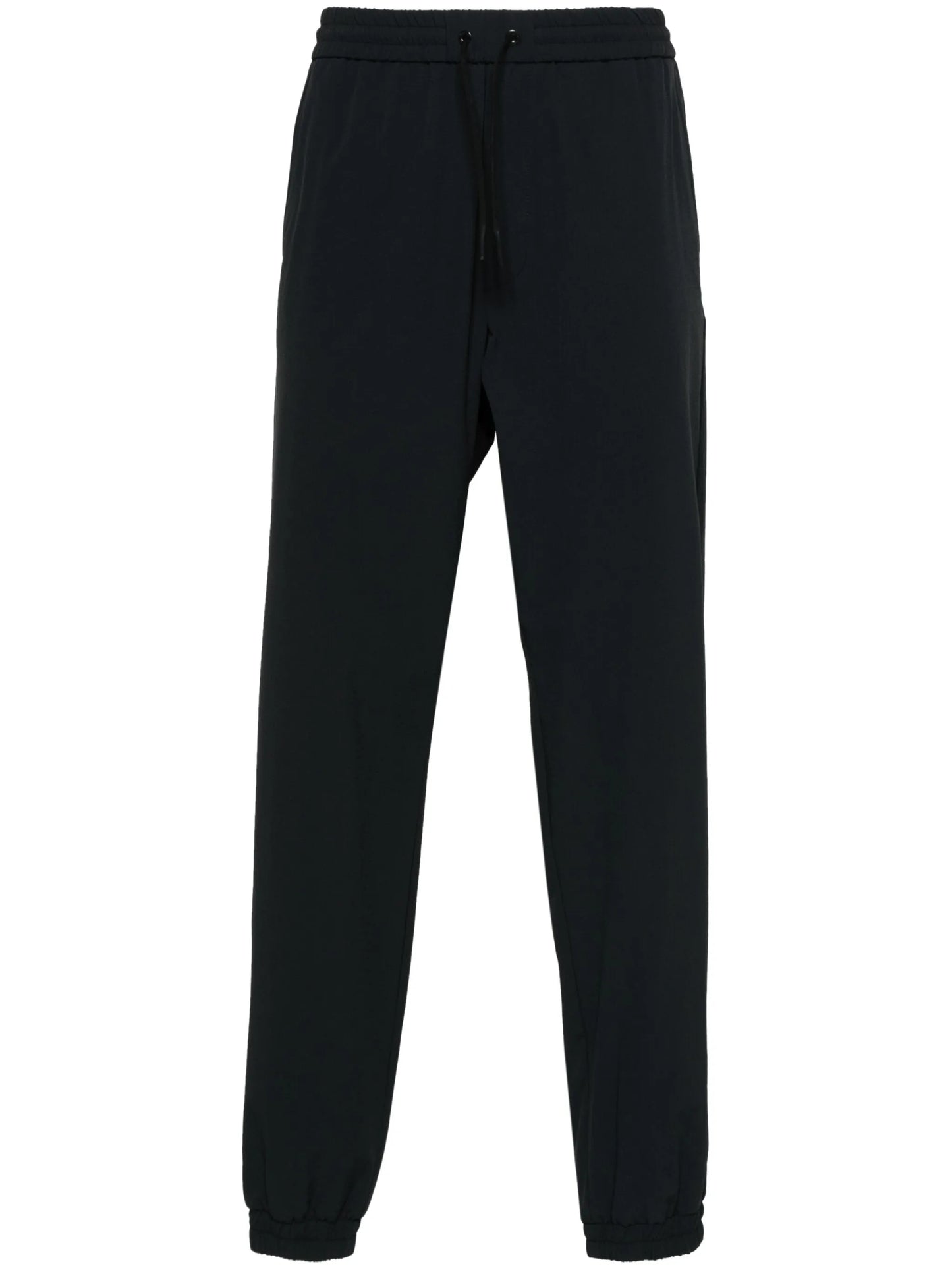 rubberised-logo elasticated-ankles trousers