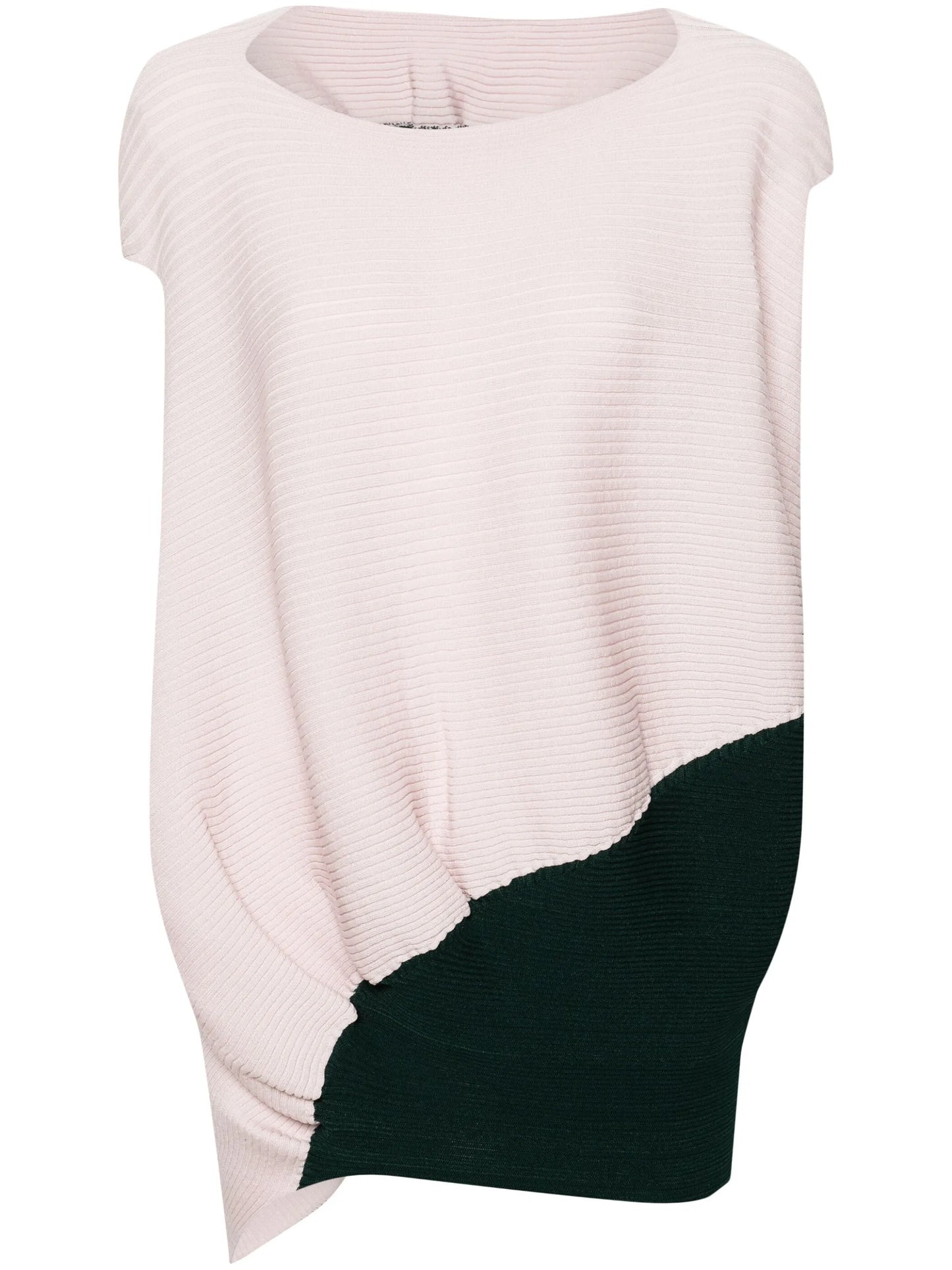 asymmetric ribbed jumper