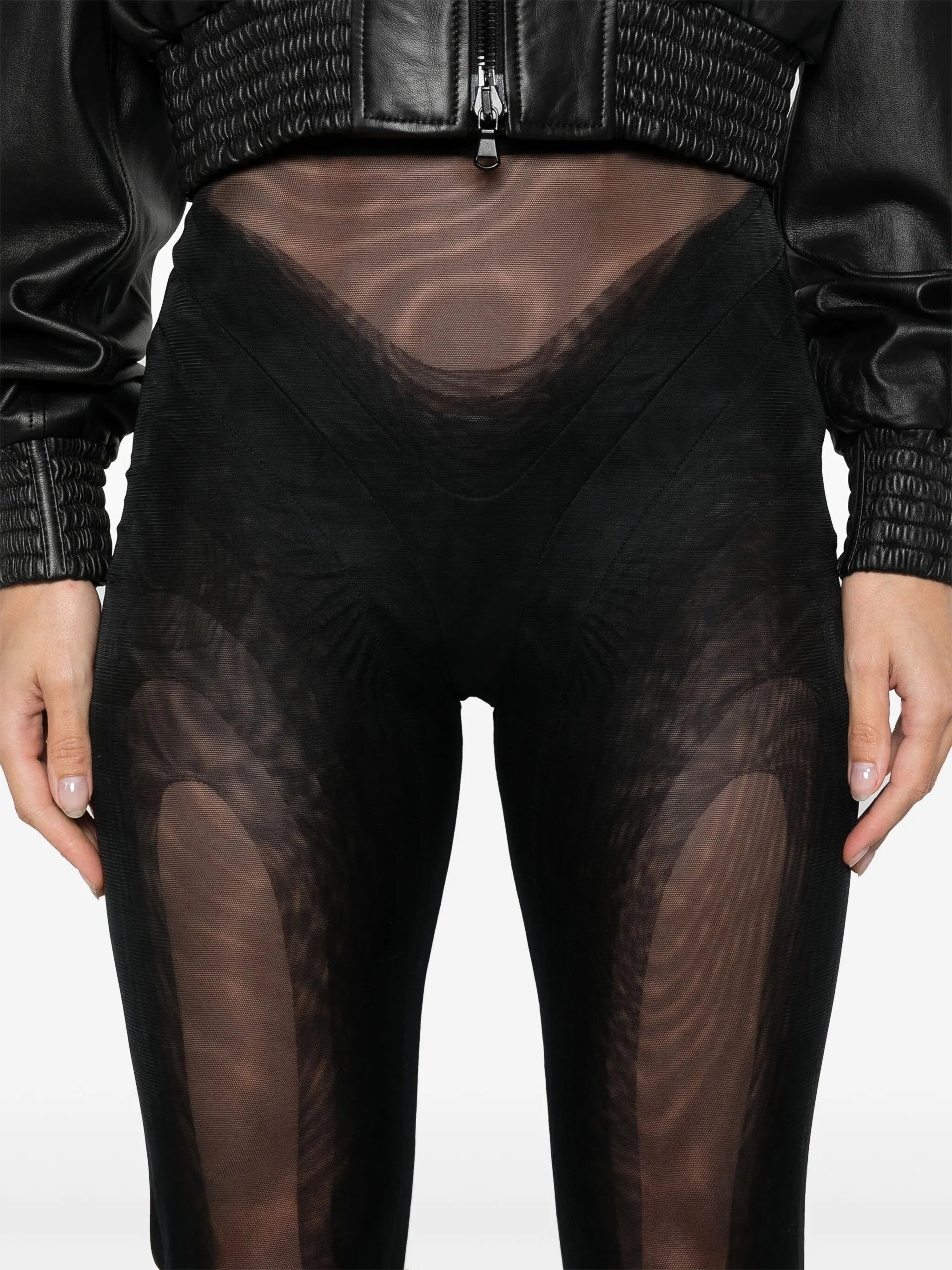 stirrup mesh leggings