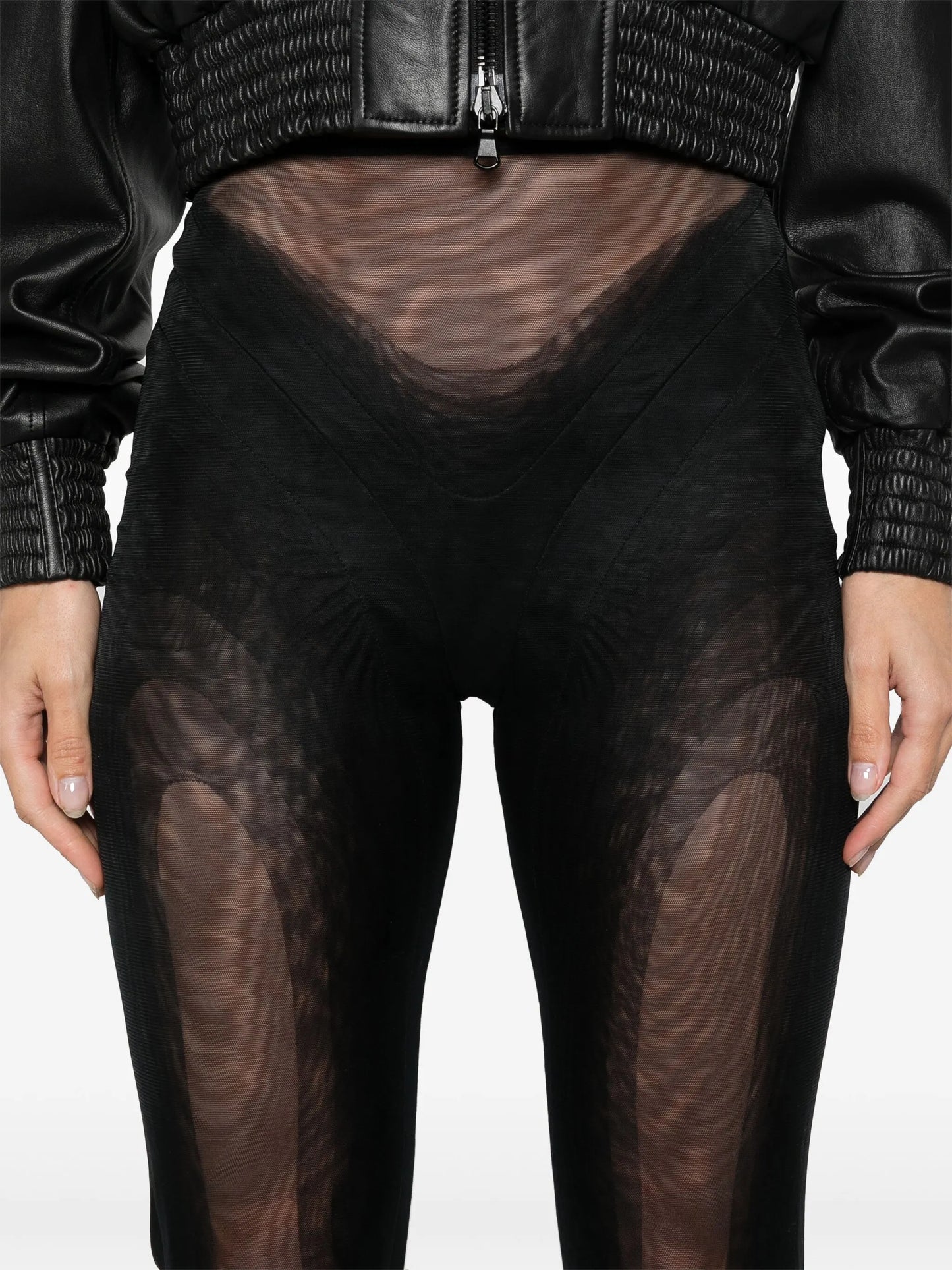 stirrup mesh leggings