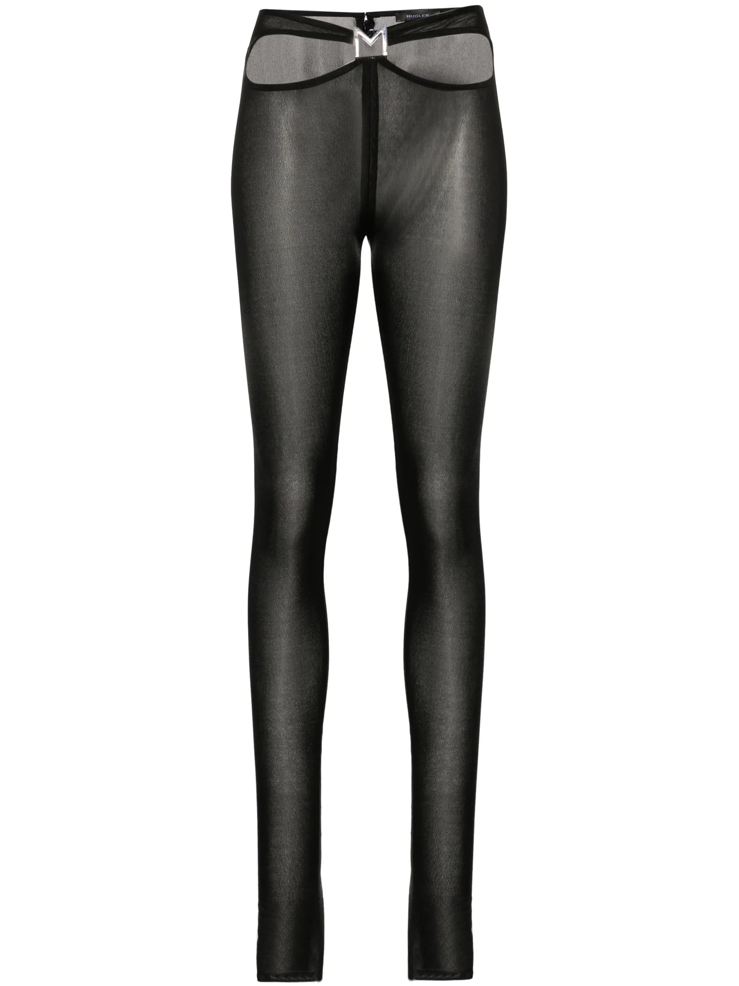 M-plaque cut-out leggings