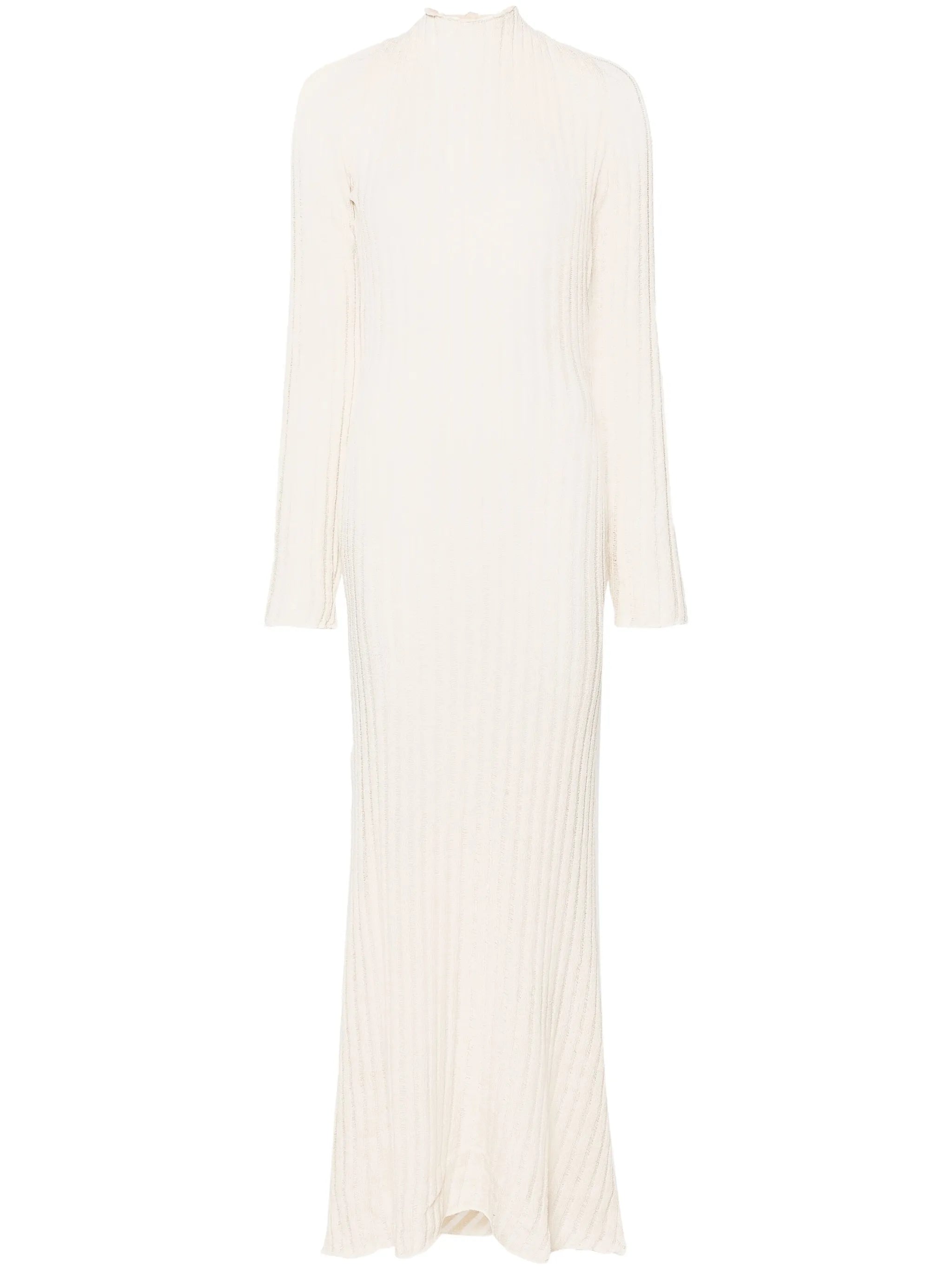 open-back knitted maxi dress