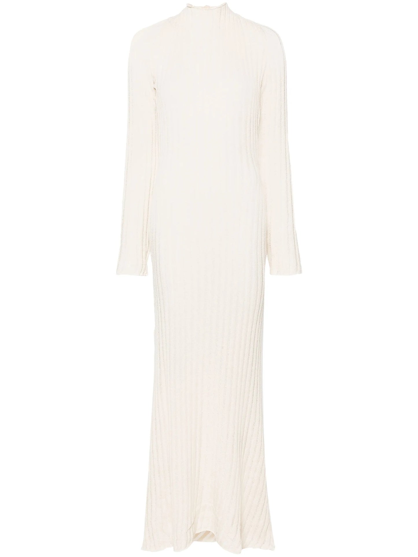 open-back knitted maxi dress