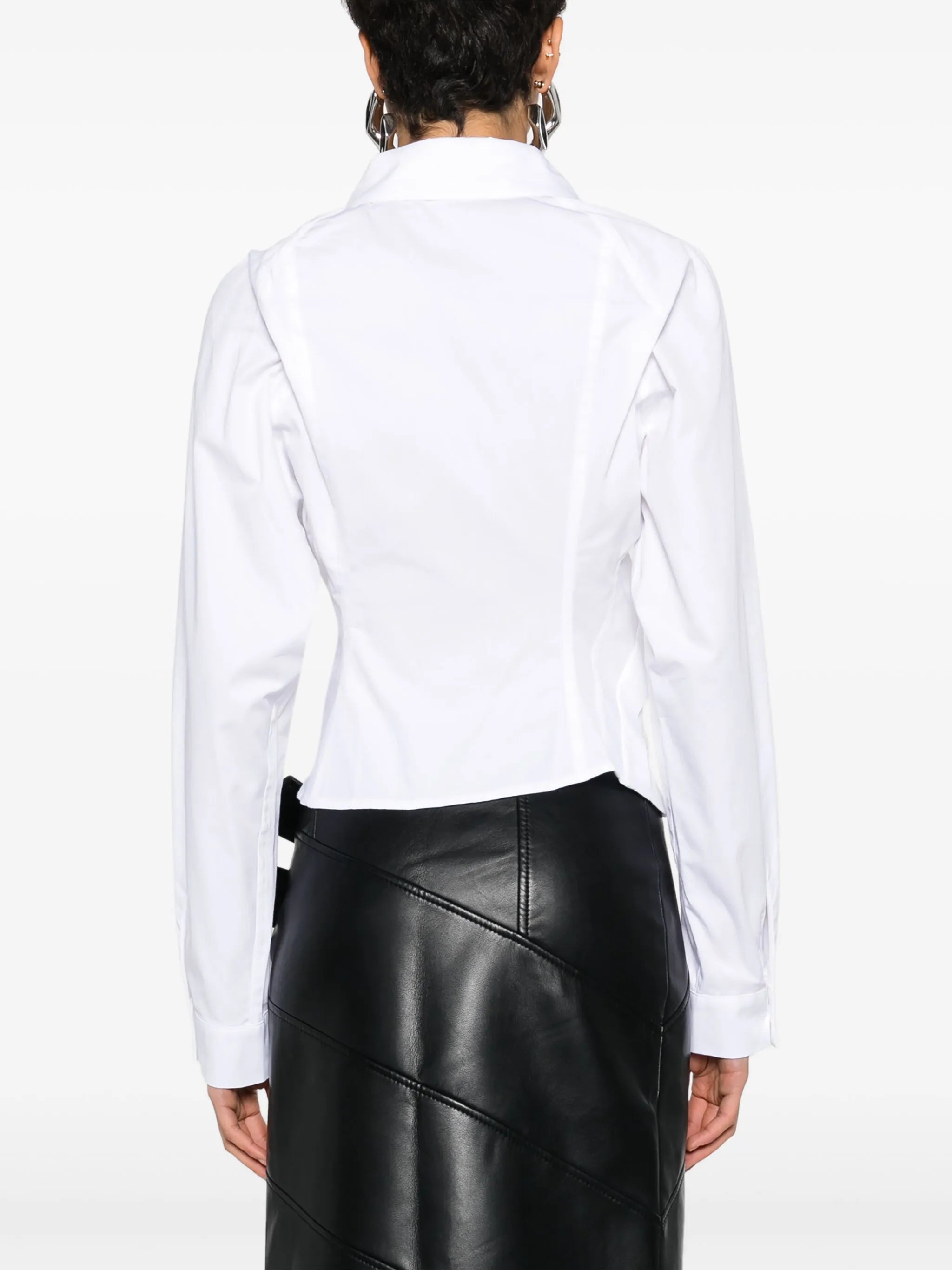 asymmetric cotton shirt