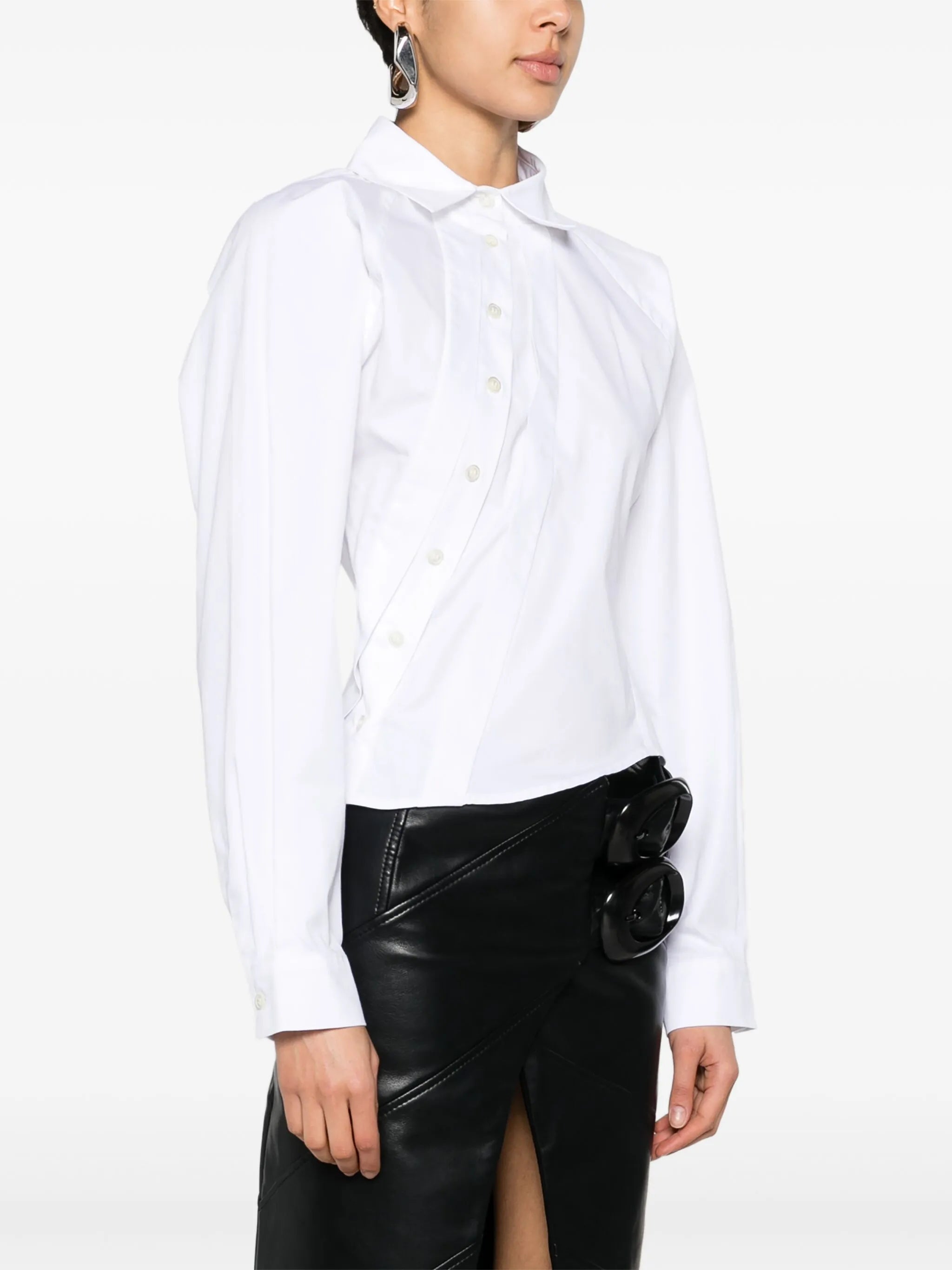 asymmetric cotton shirt