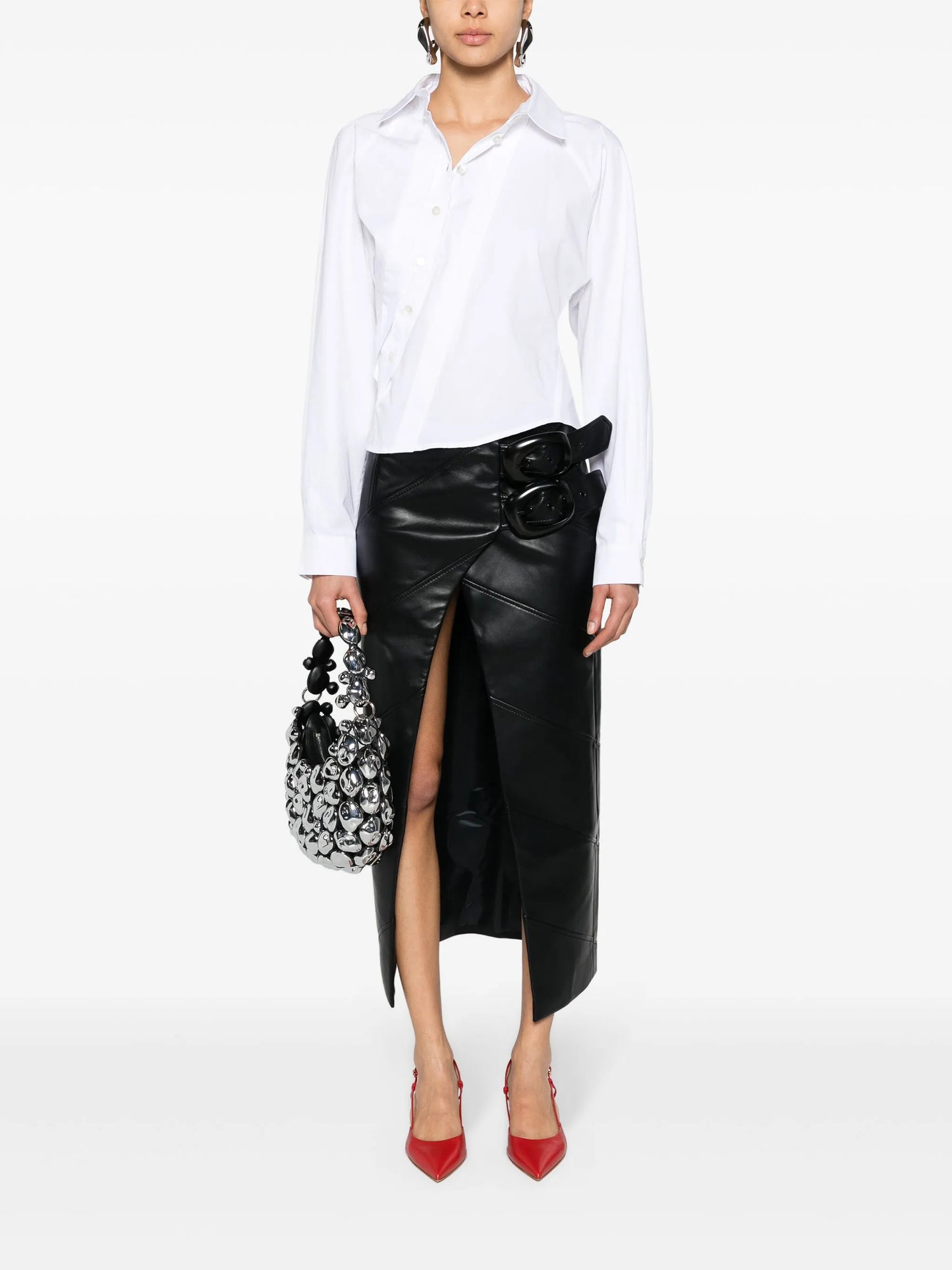 asymmetric cotton shirt