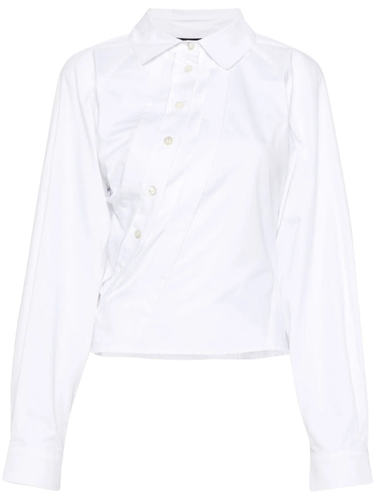 asymmetric cotton shirt