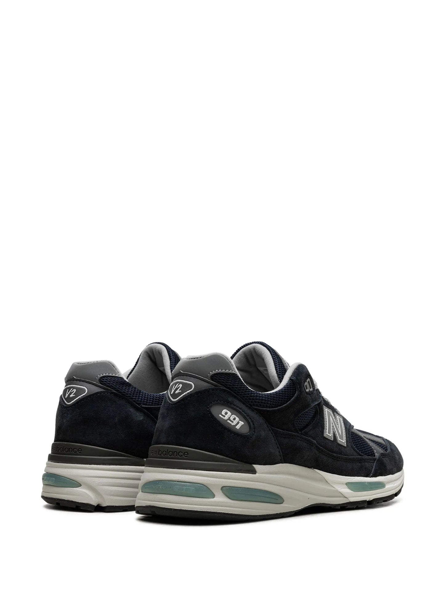 991v2 "Dark Navy" suede sneakers
