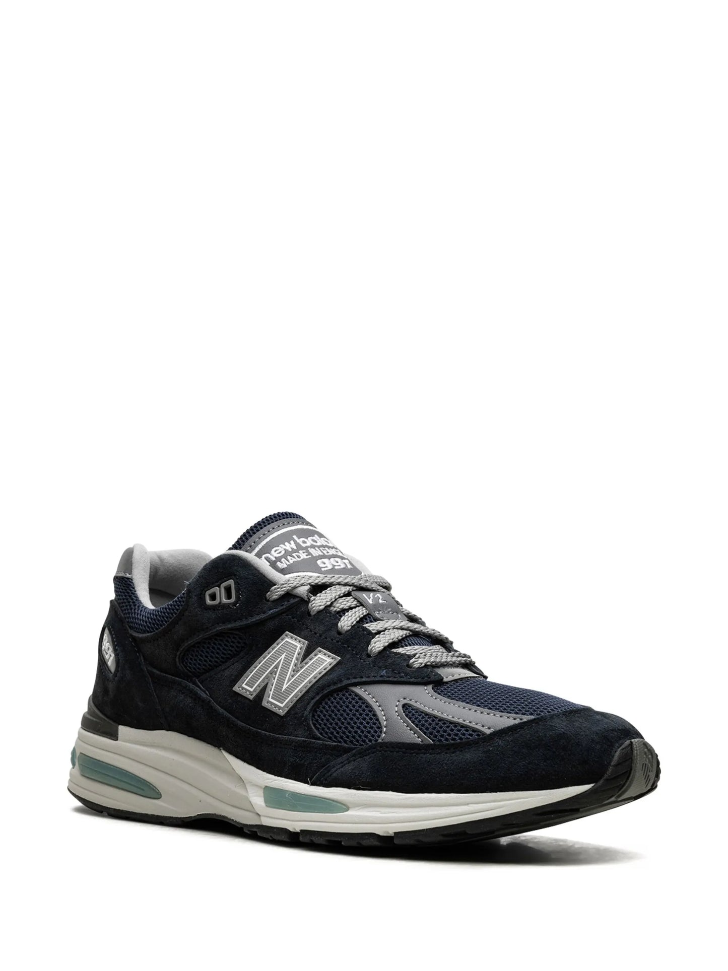 991v2 "Dark Navy" suede sneakers