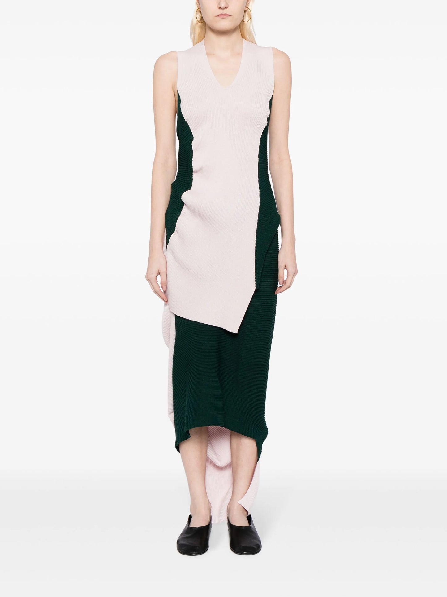 asymmetric ribbed skirt