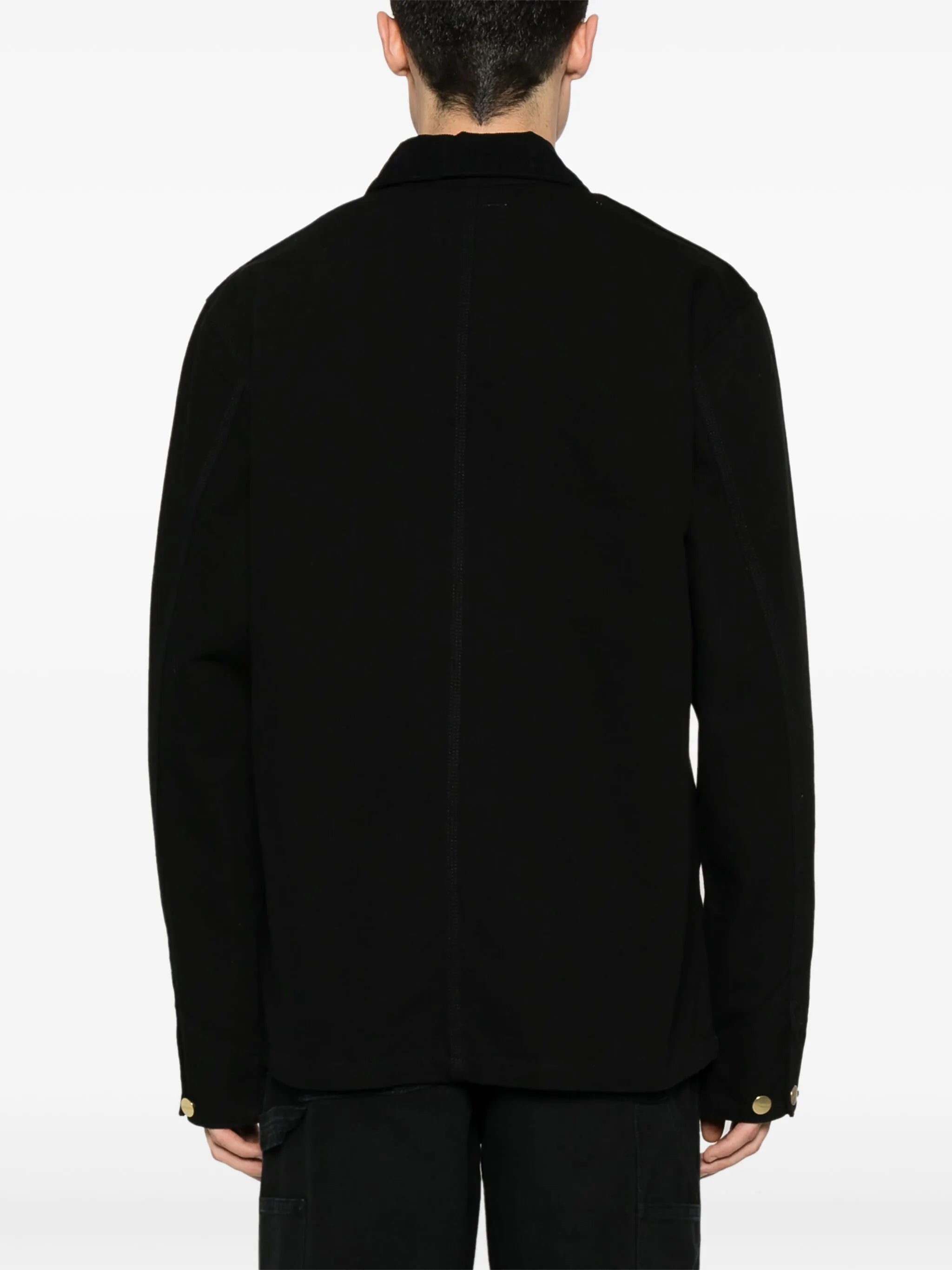 Michigan corduroy-collar logo-patch jacket