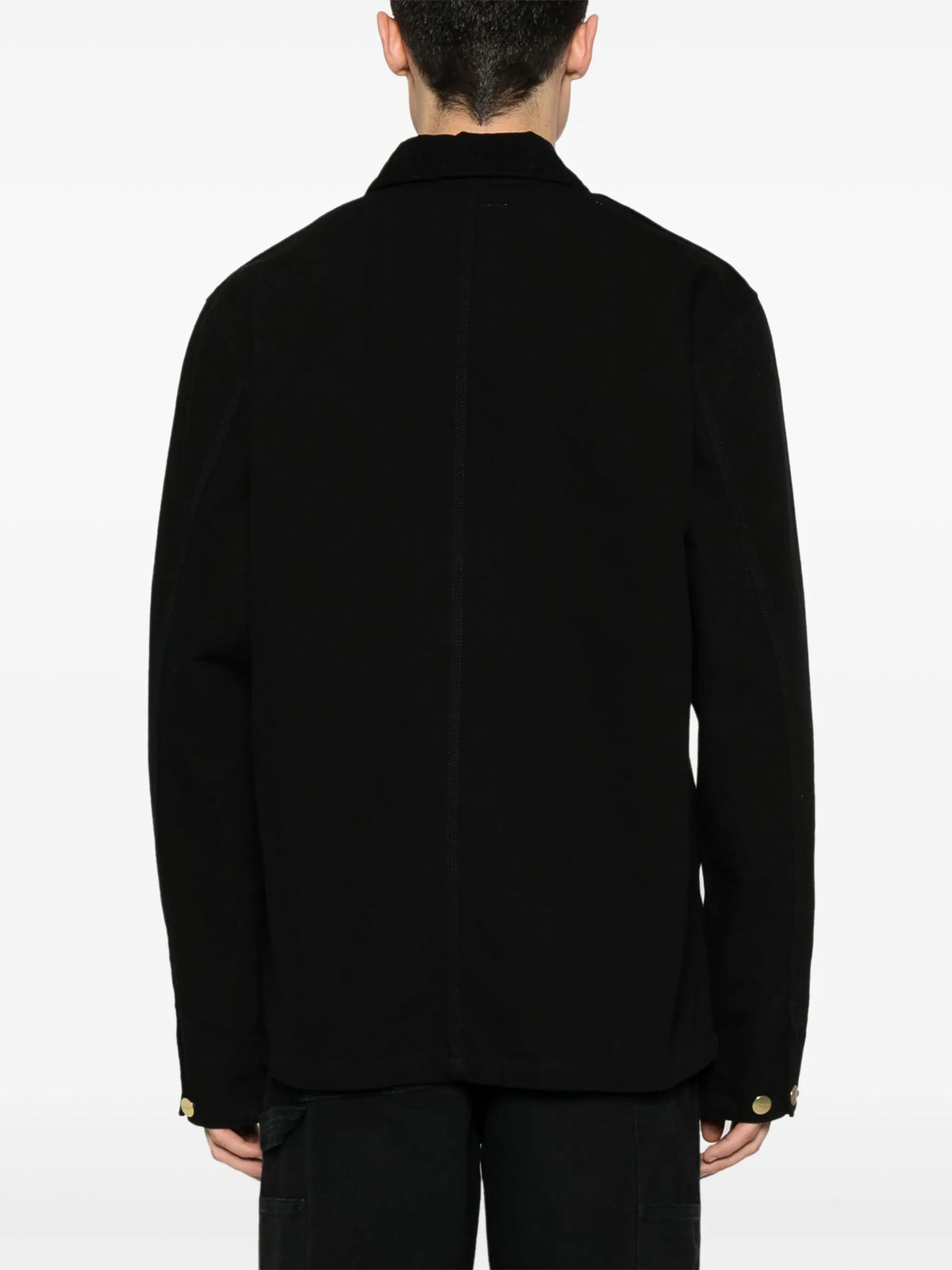 Michigan corduroy-collar logo-patch jacket