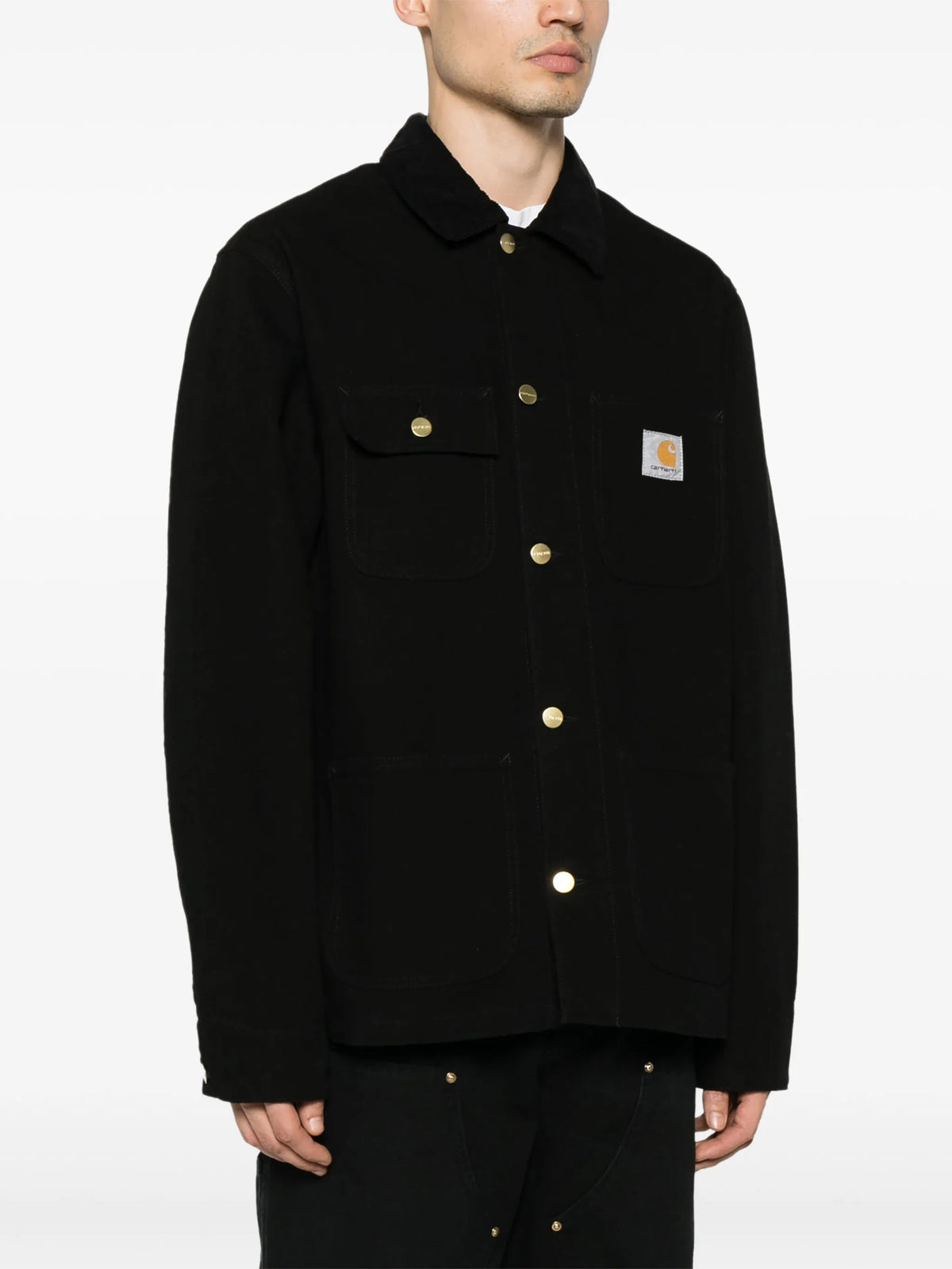 Michigan corduroy-collar logo-patch jacket