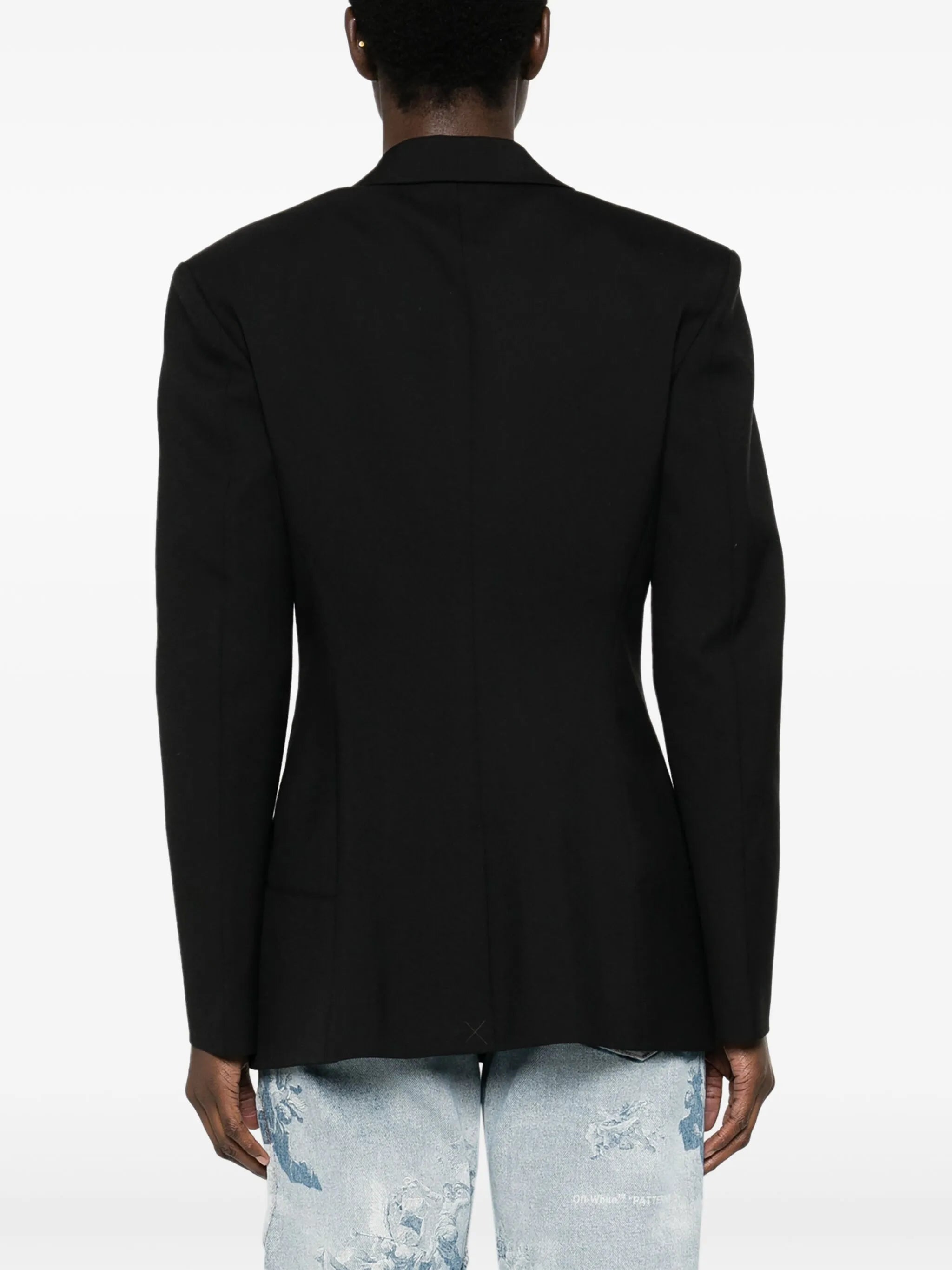 buckle-detailed blazer