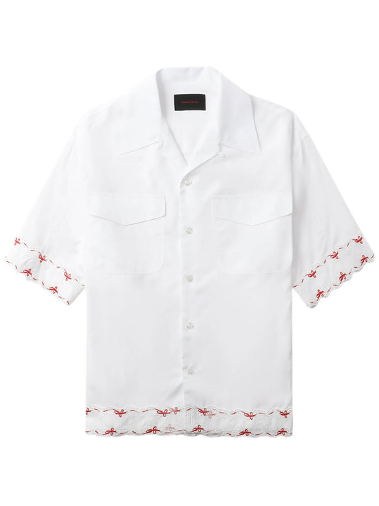 broderie-anglaise cotton shirt
