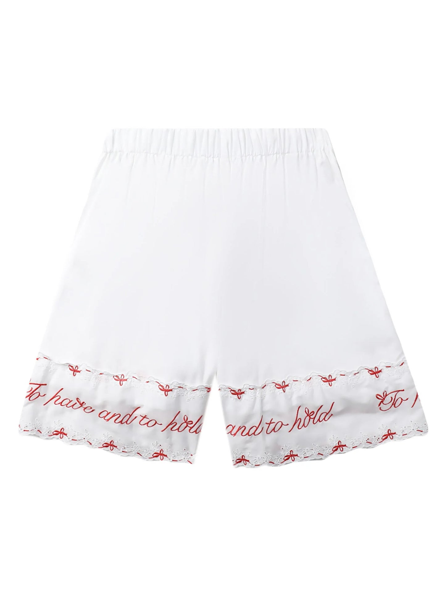 broderie-anglaise cotton shorts