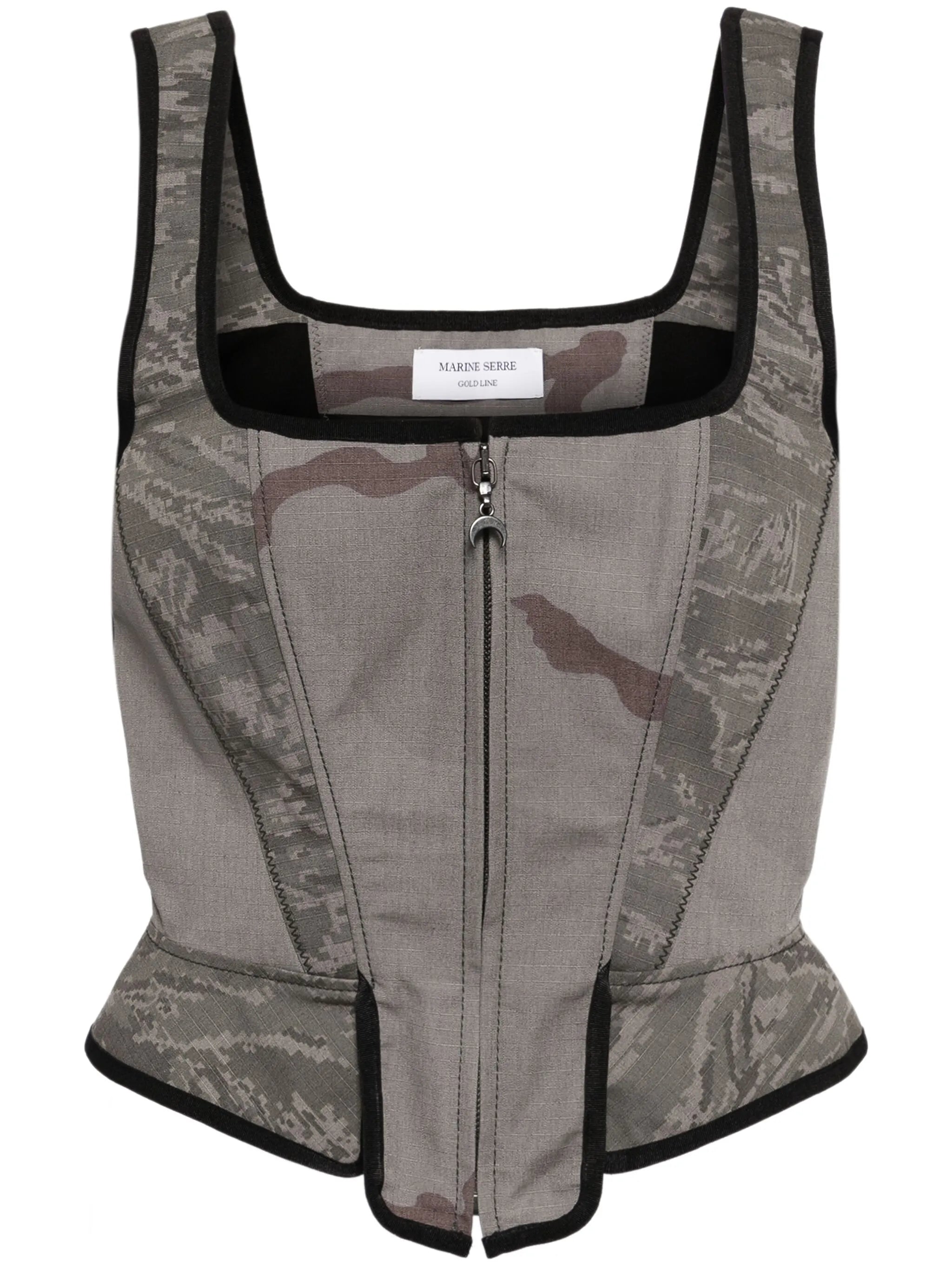 Regenerated cotton corset top