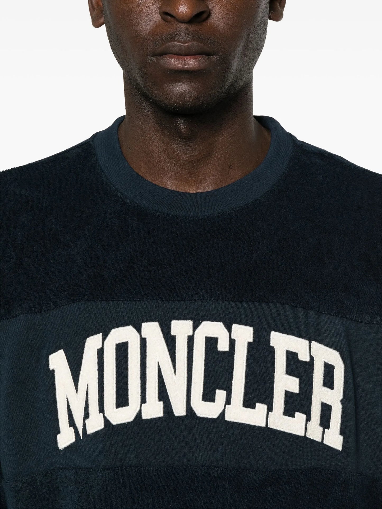 logo-appliqué terrycloth sweatshirt