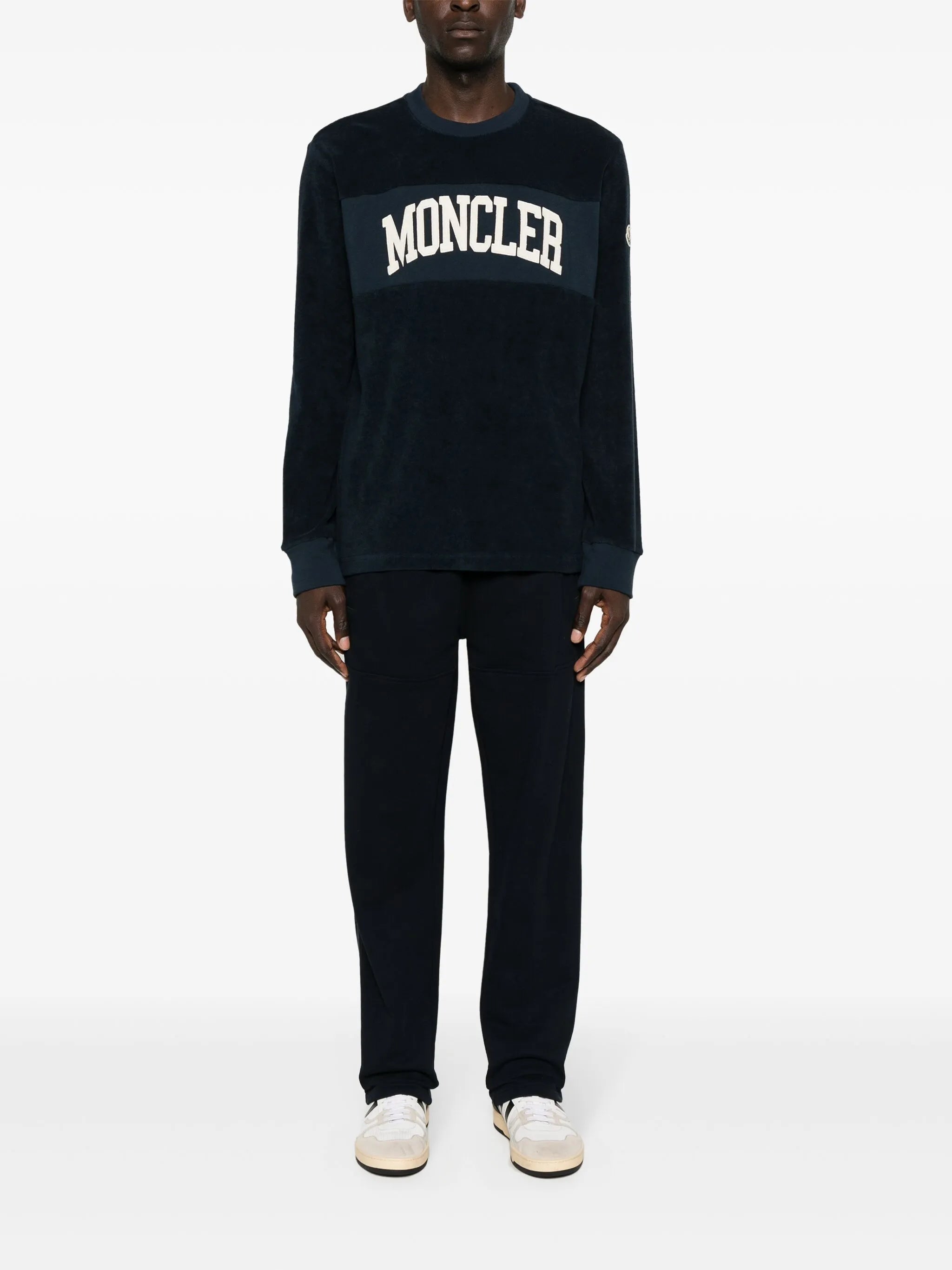 logo-appliqué terrycloth sweatshirt
