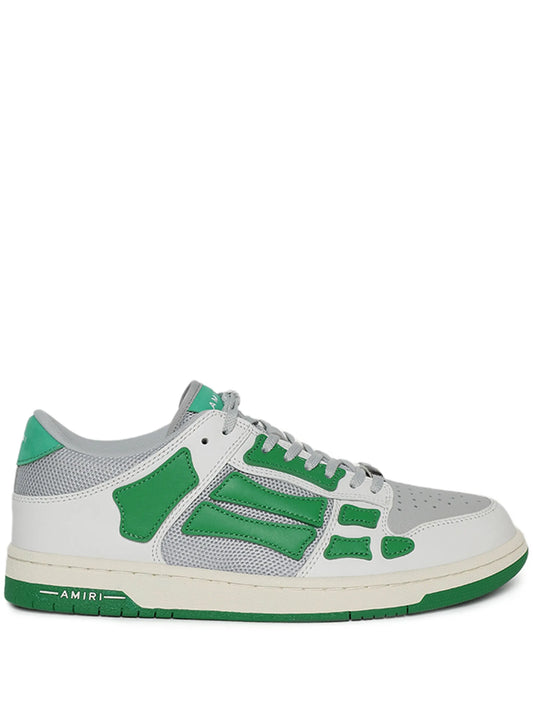 Skel-top leather sneakers