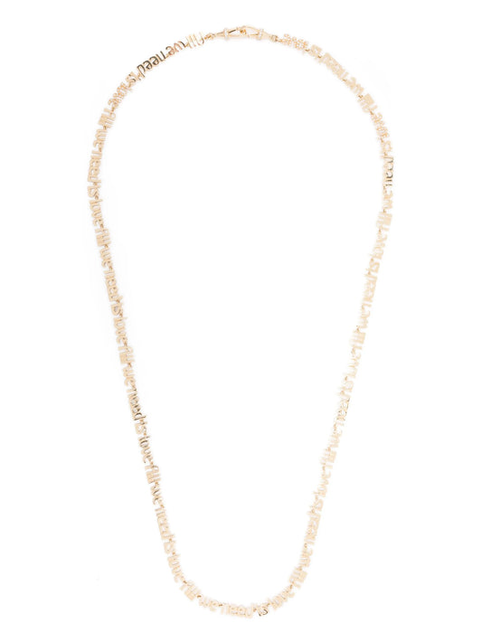 18K yellow gold All We Need Is Love chain necklace