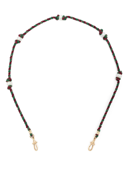 14kt yellow gold Mauli Silky braided necklace