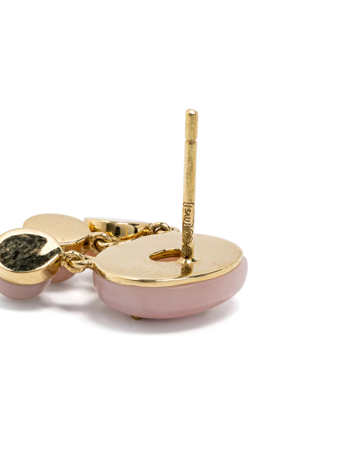 18kt yellow gold Boto-Cor-De-Rosa diamonds and tourmaline earrings